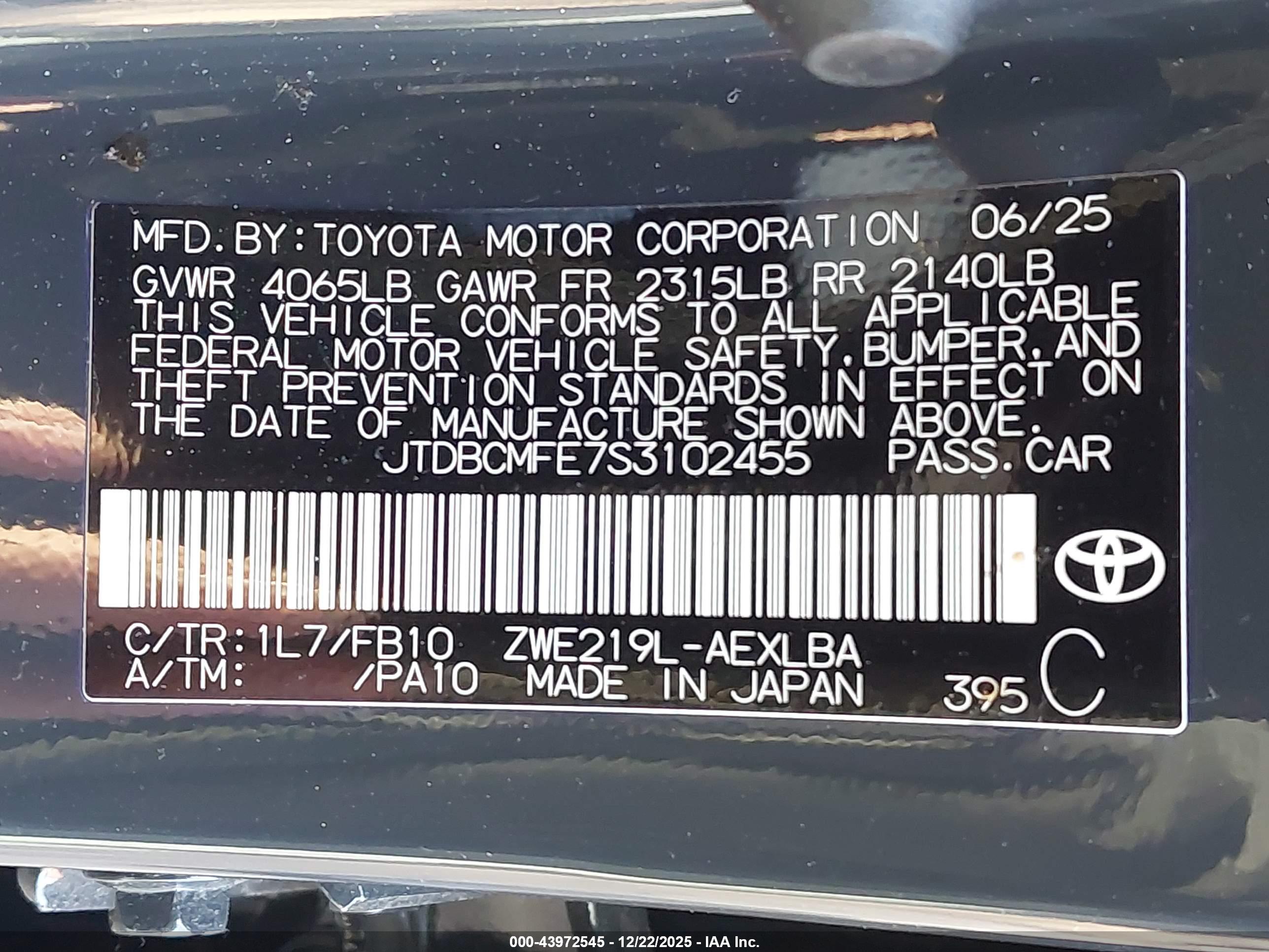 TOYOTA COROLLA image 9