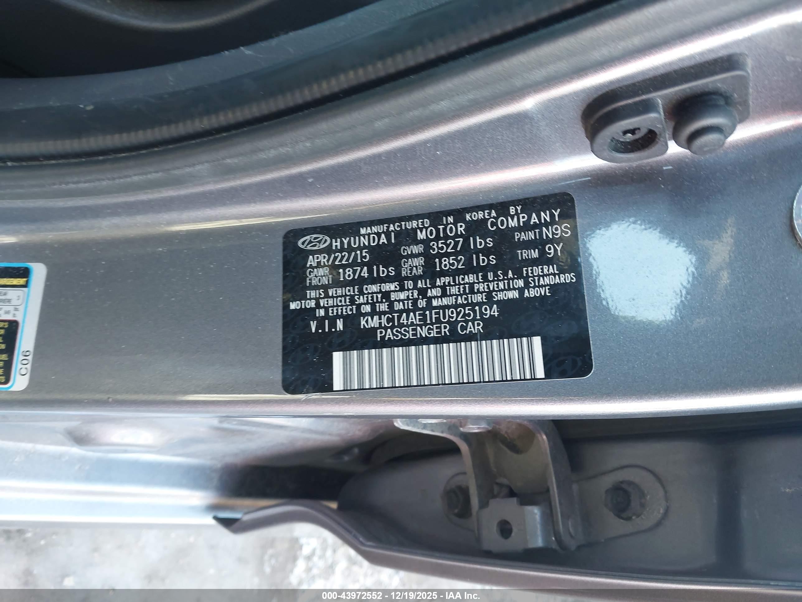 HYUNDAI ACCENT image 9