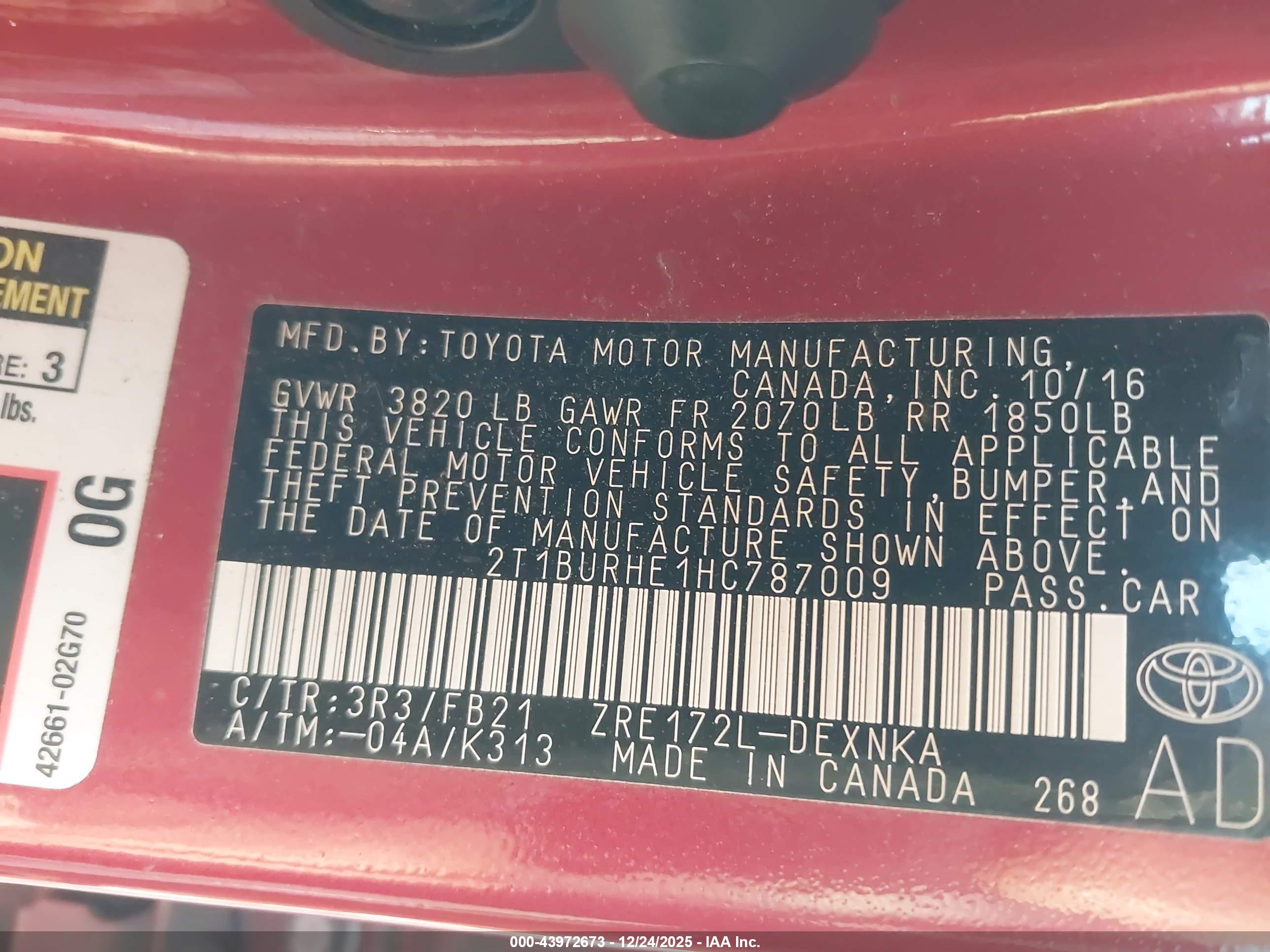 TOYOTA COROLLA image 9
