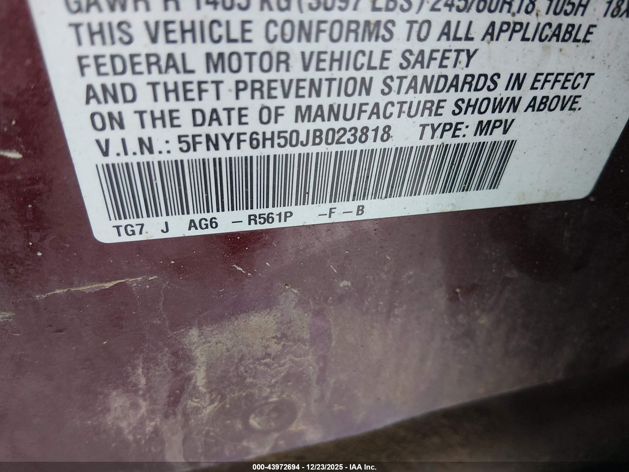 HONDA PILOT image 9