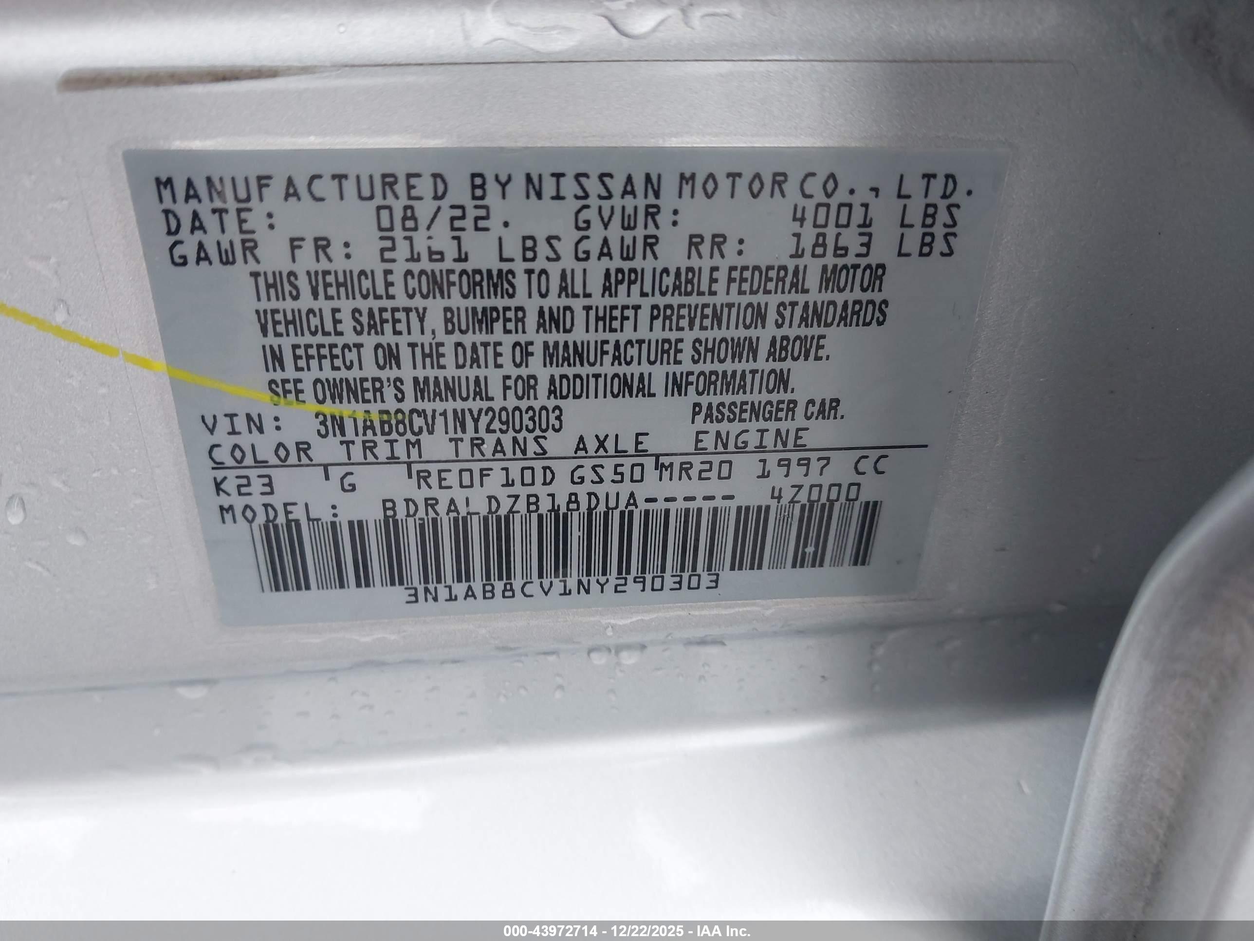 NISSAN SENTRA image 9