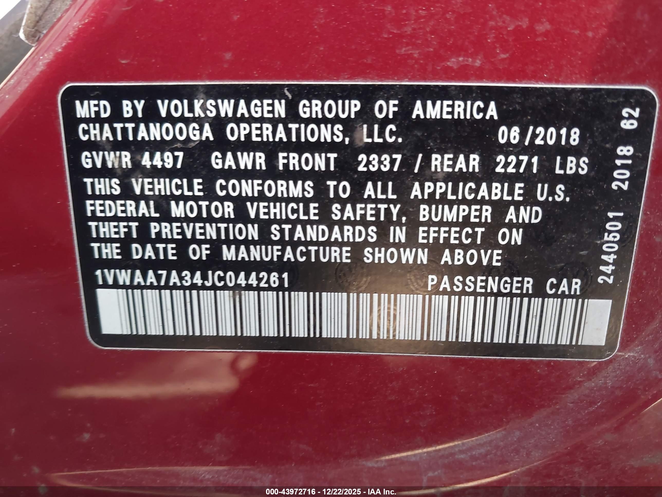 VOLKSWAGEN PASSAT image 9