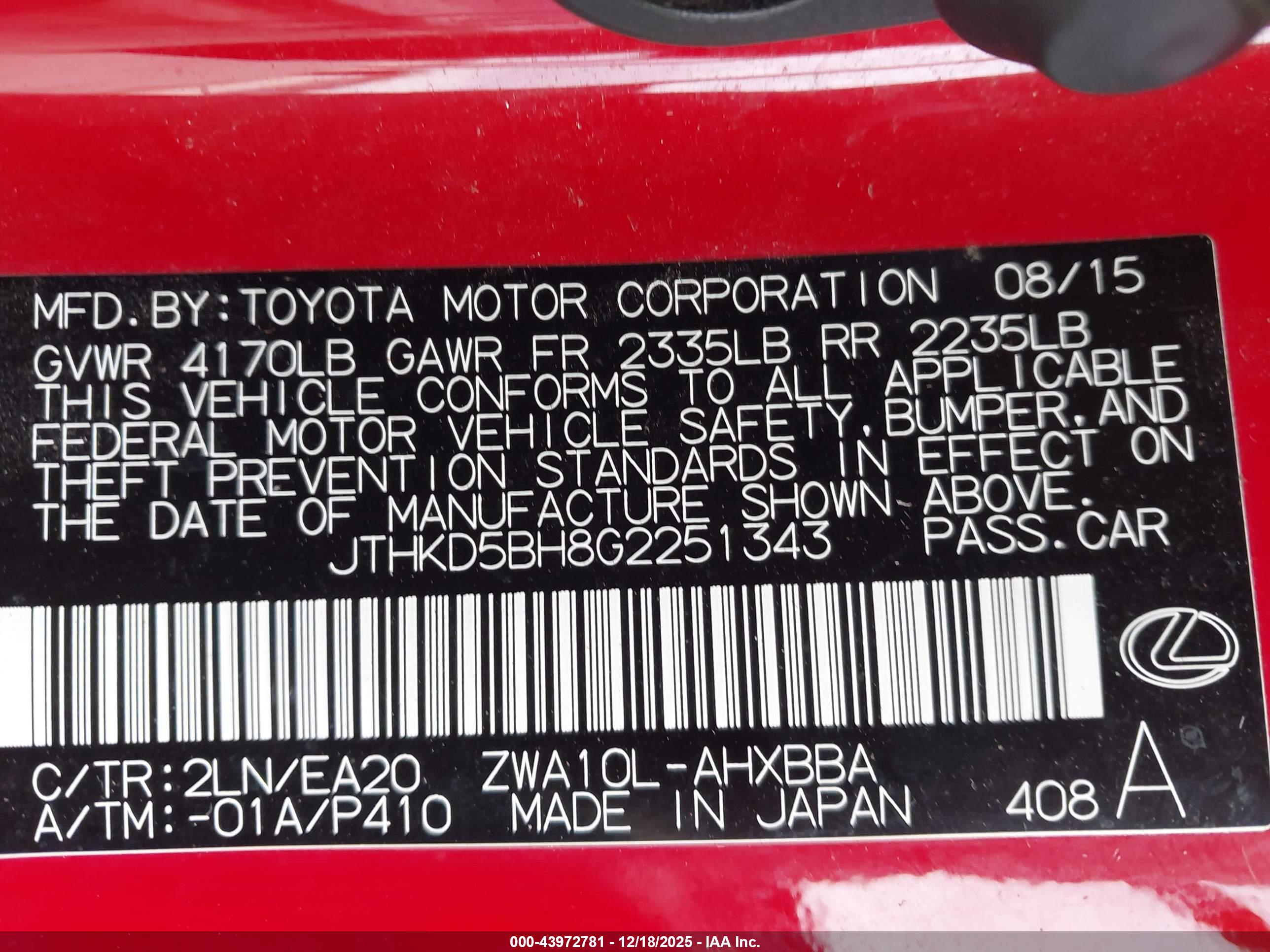 LEXUS CT image 9