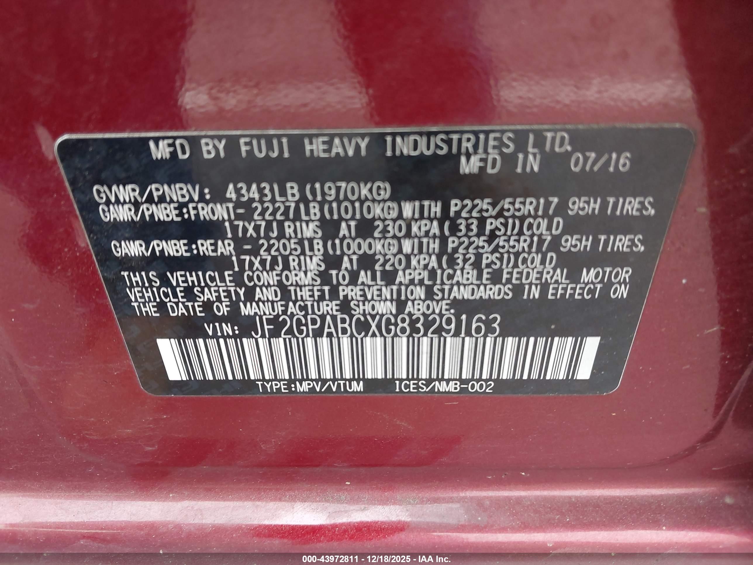 SUBARU CROSSTREK image 9
