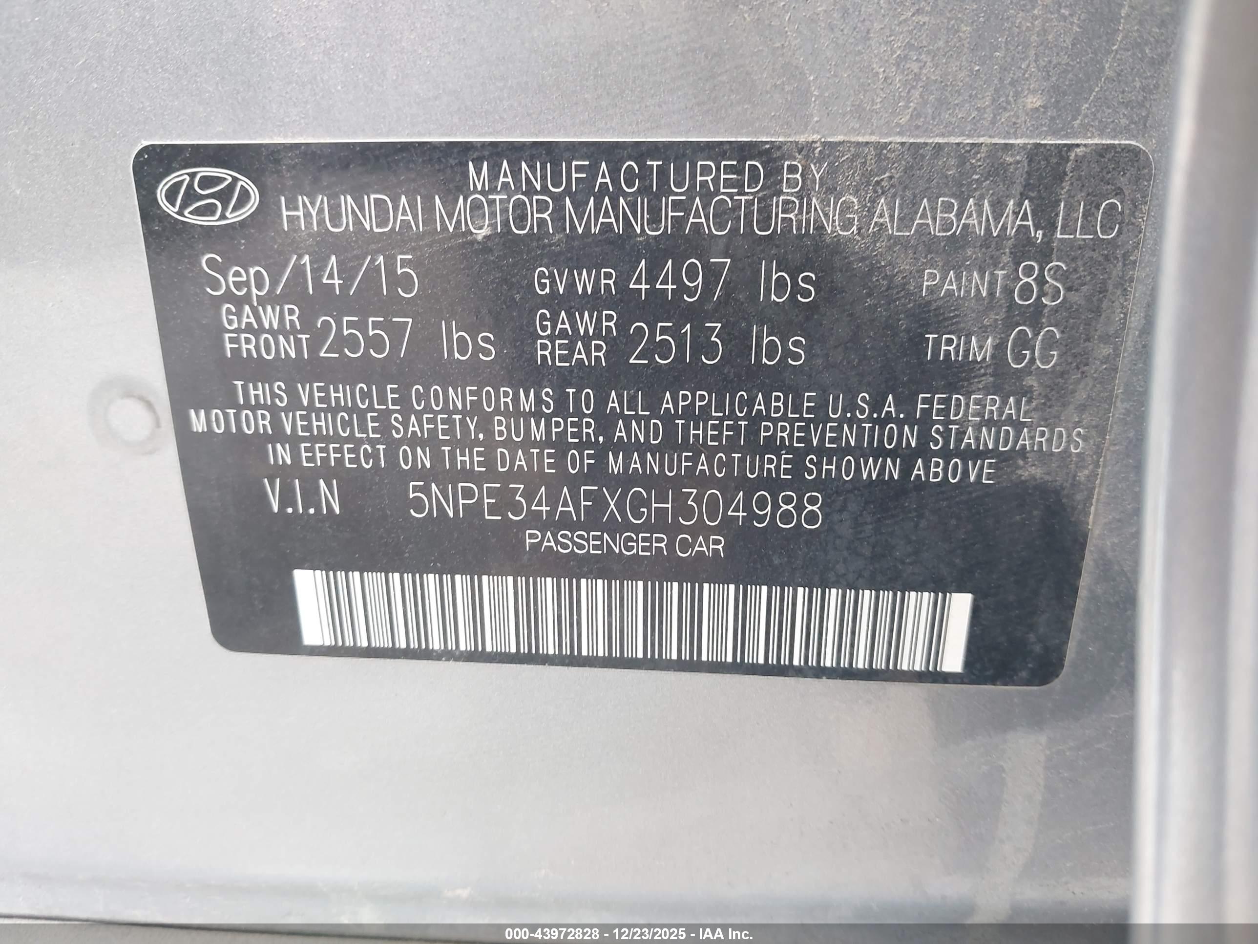 HYUNDAI SONATA image 9