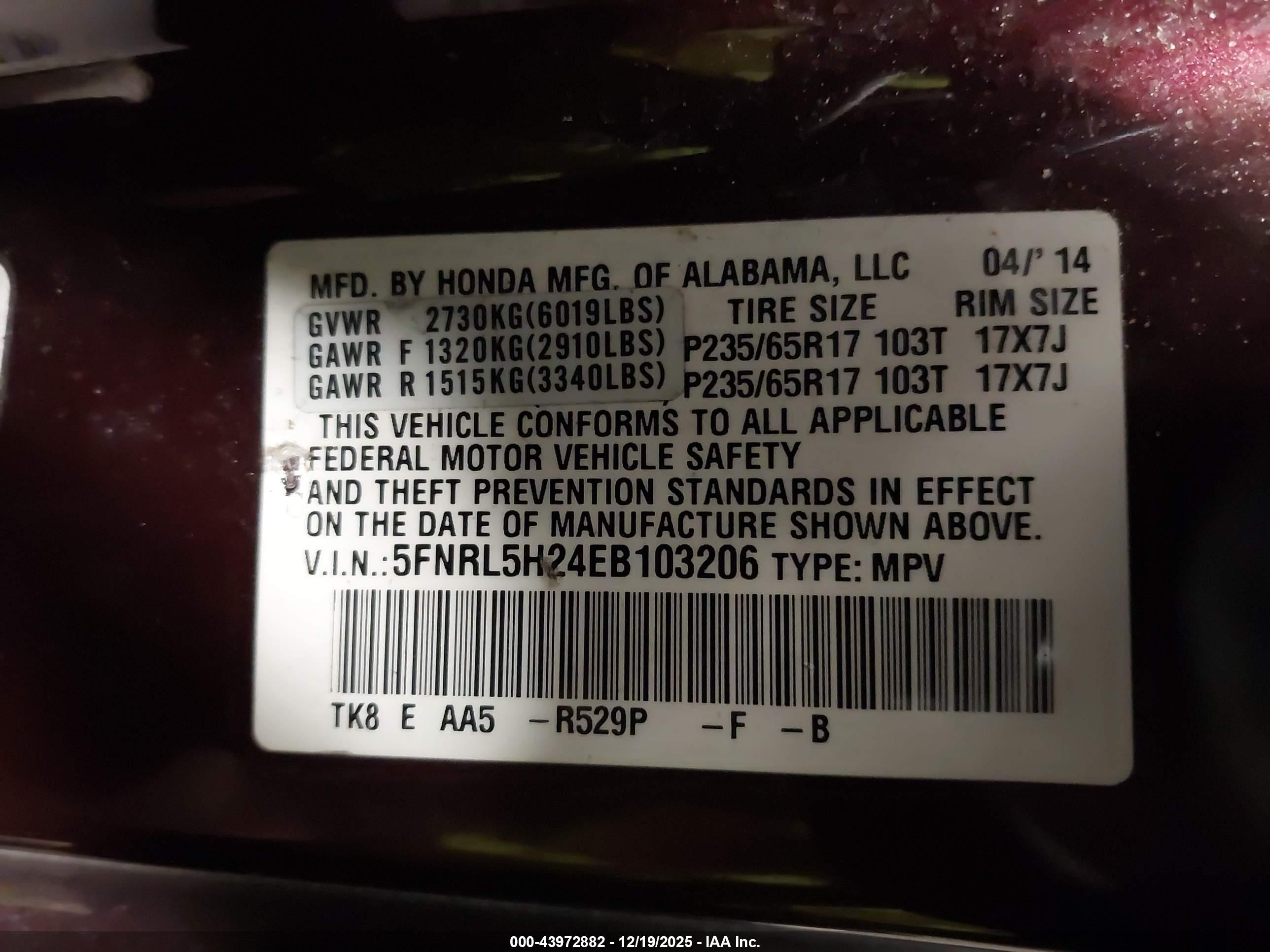 HONDA ODYSSEY image 9