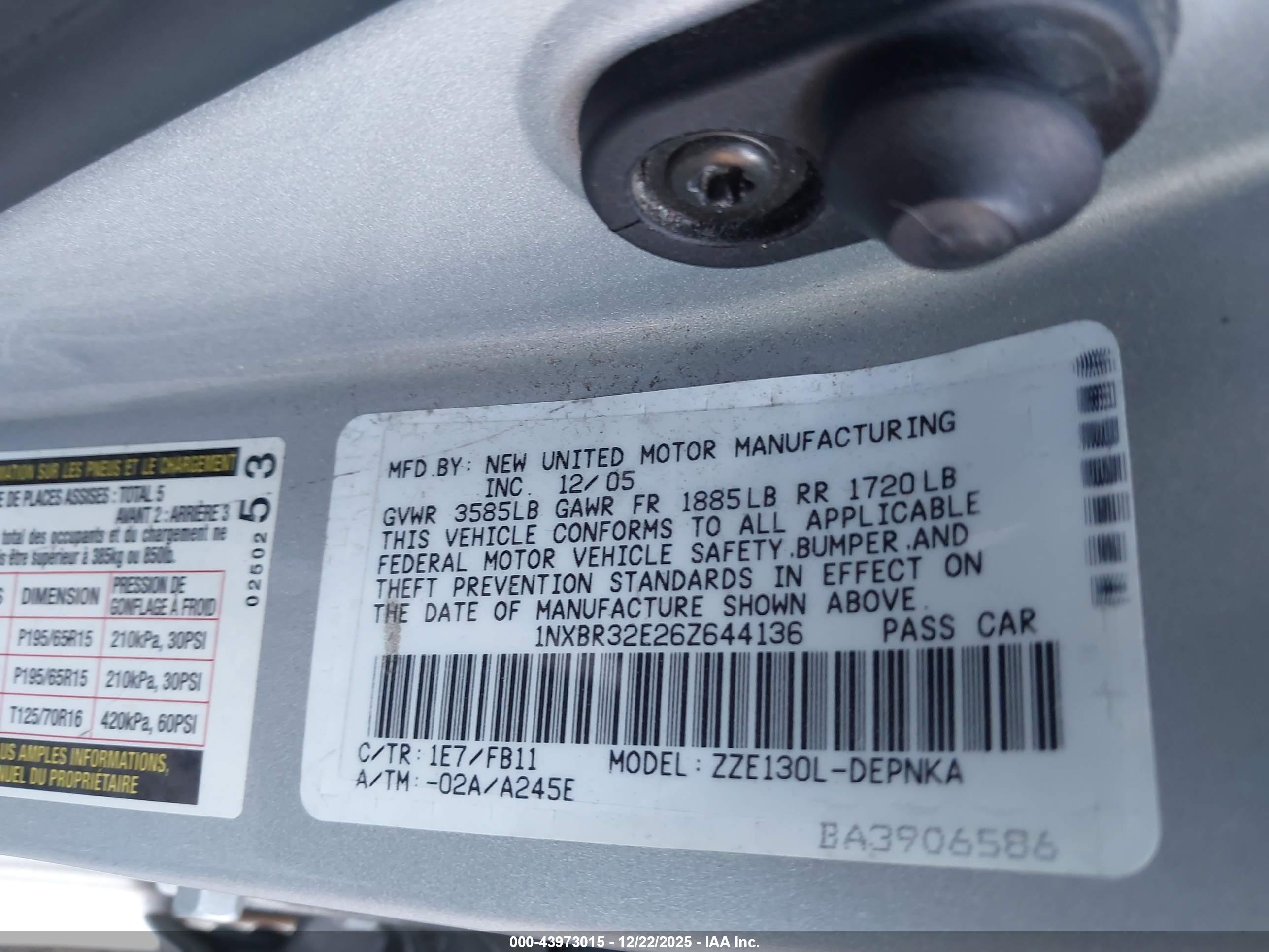TOYOTA COROLLA image 9