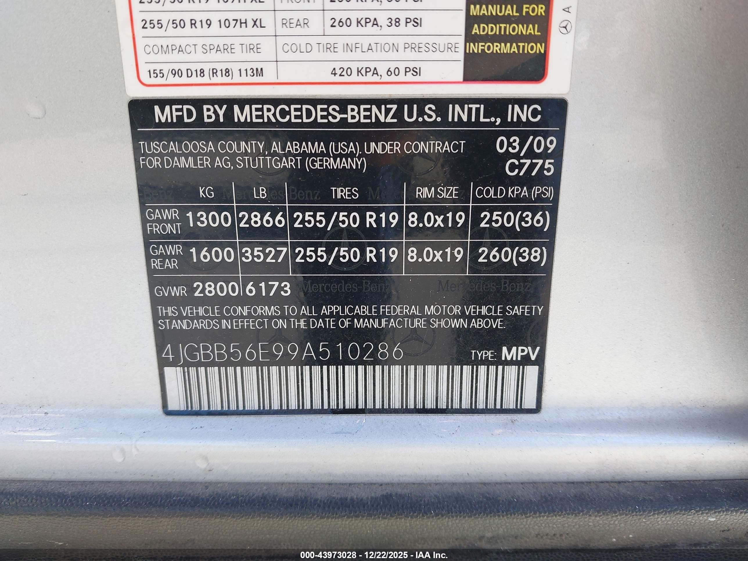 MERCEDES-BENZ ML image 9