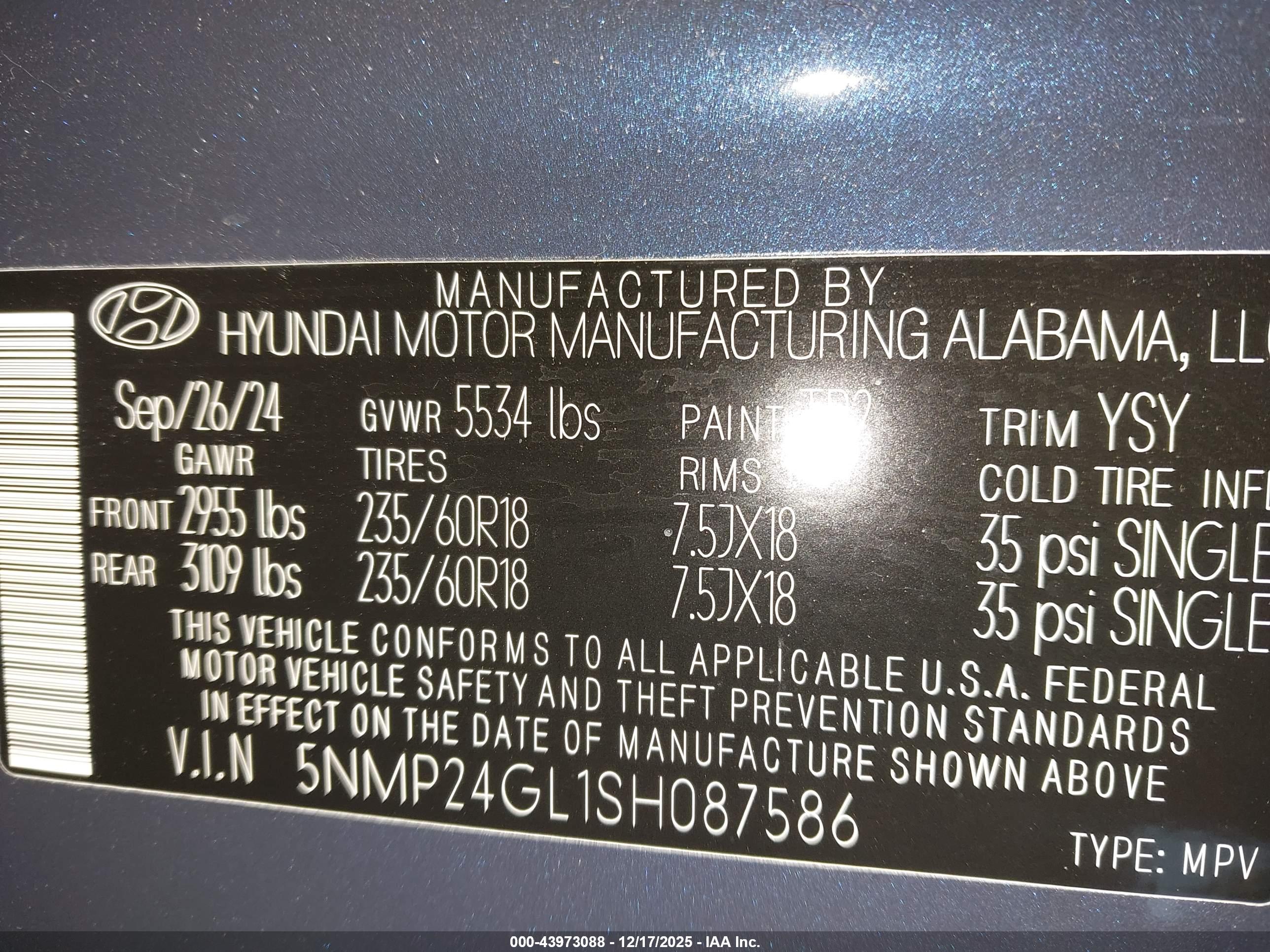 HYUNDAI SANTA image 9