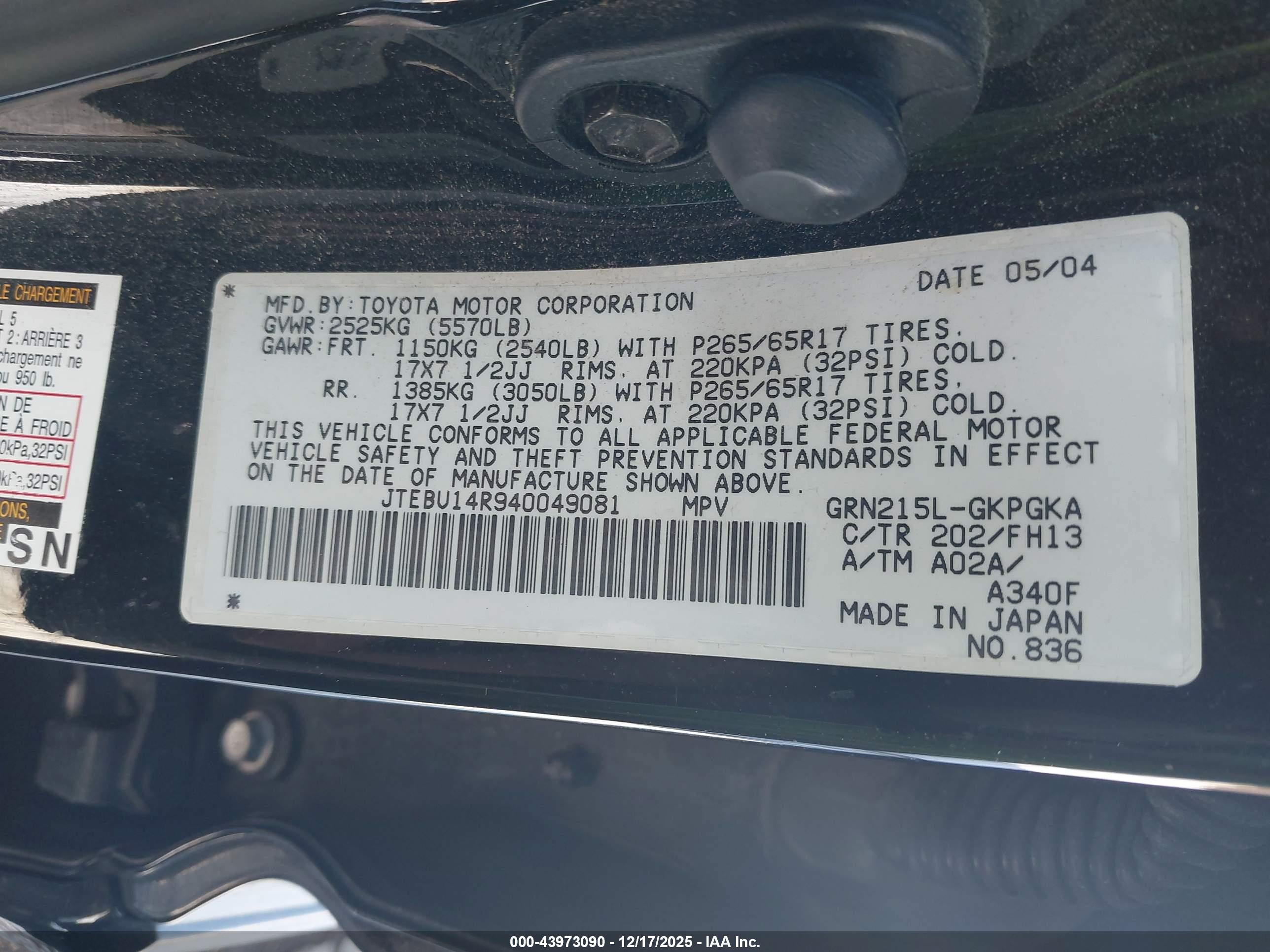 TOYOTA 4RUNNER image 9