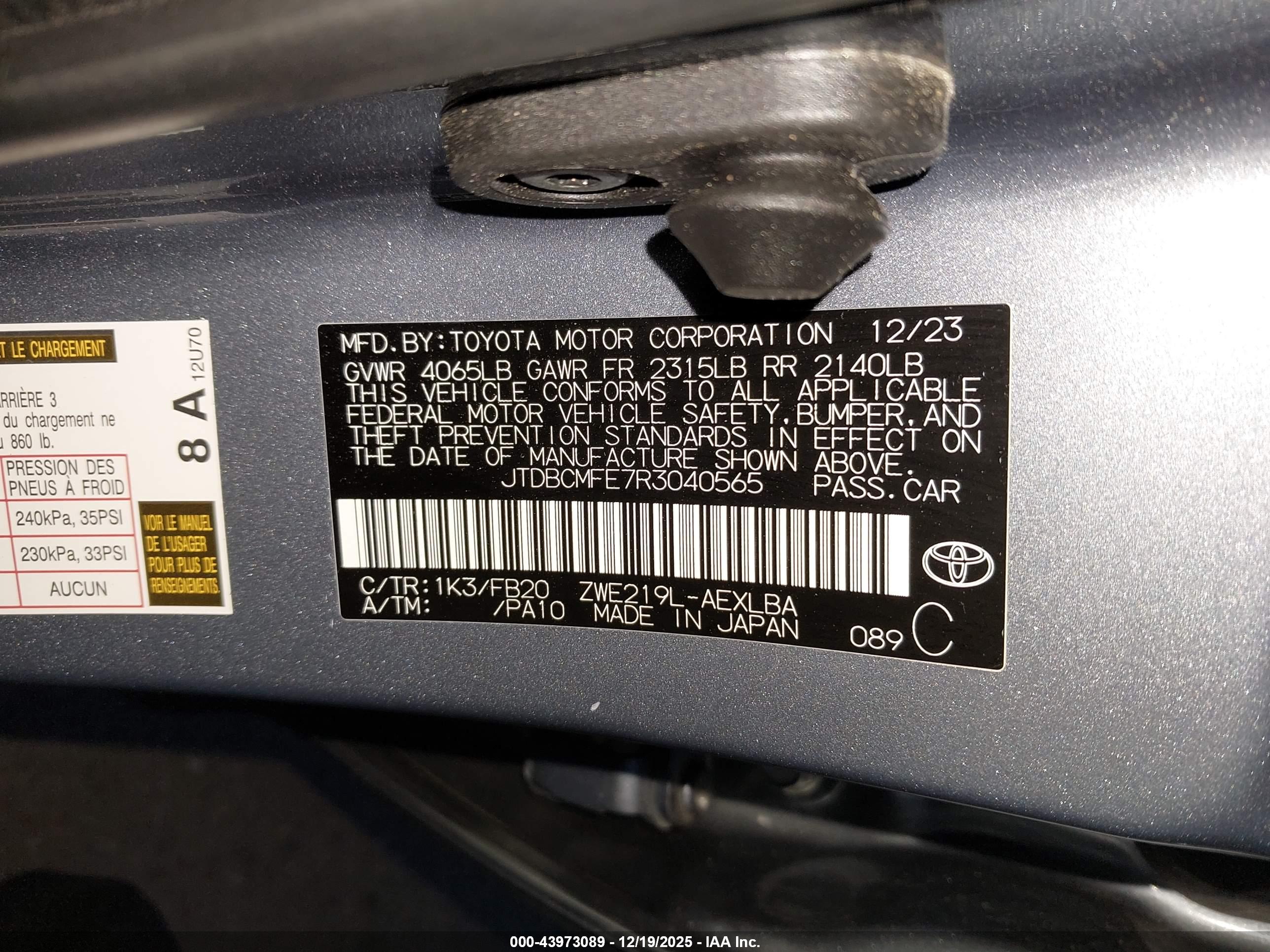 TOYOTA COROLLA image 9