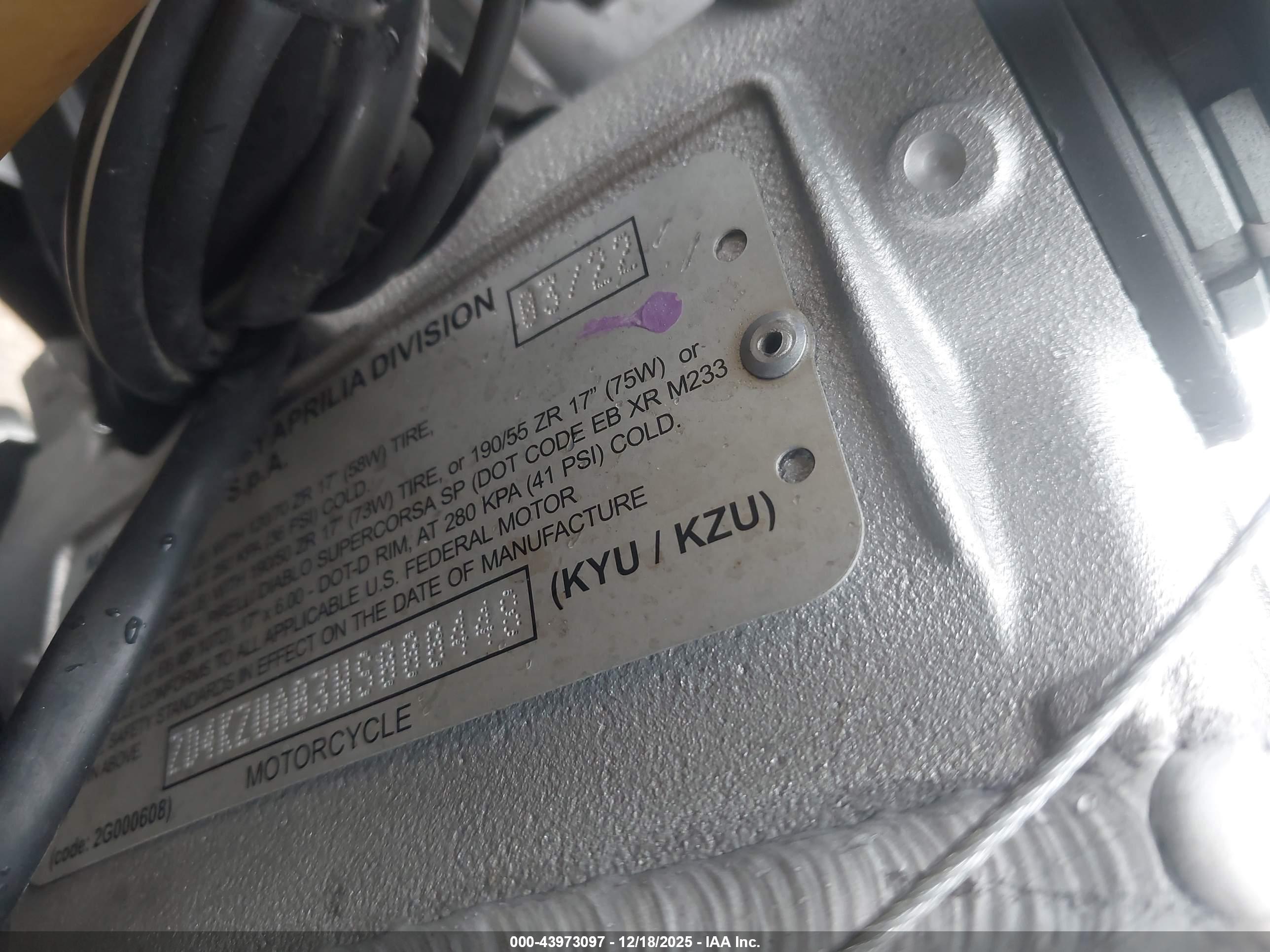 APRILIA TUONO image 10