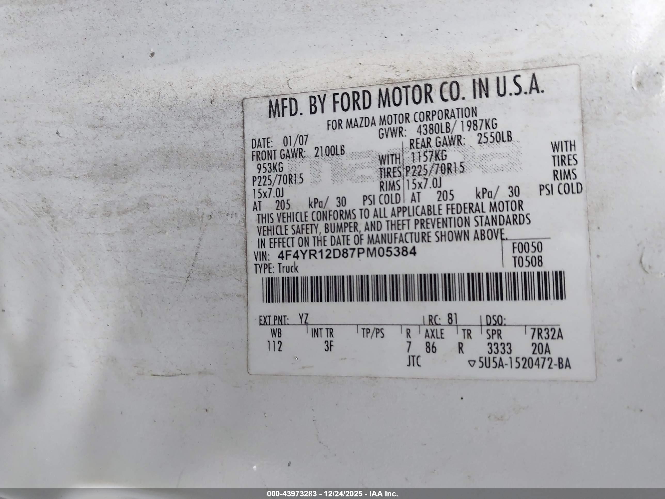 MAZDA B2300 image 9