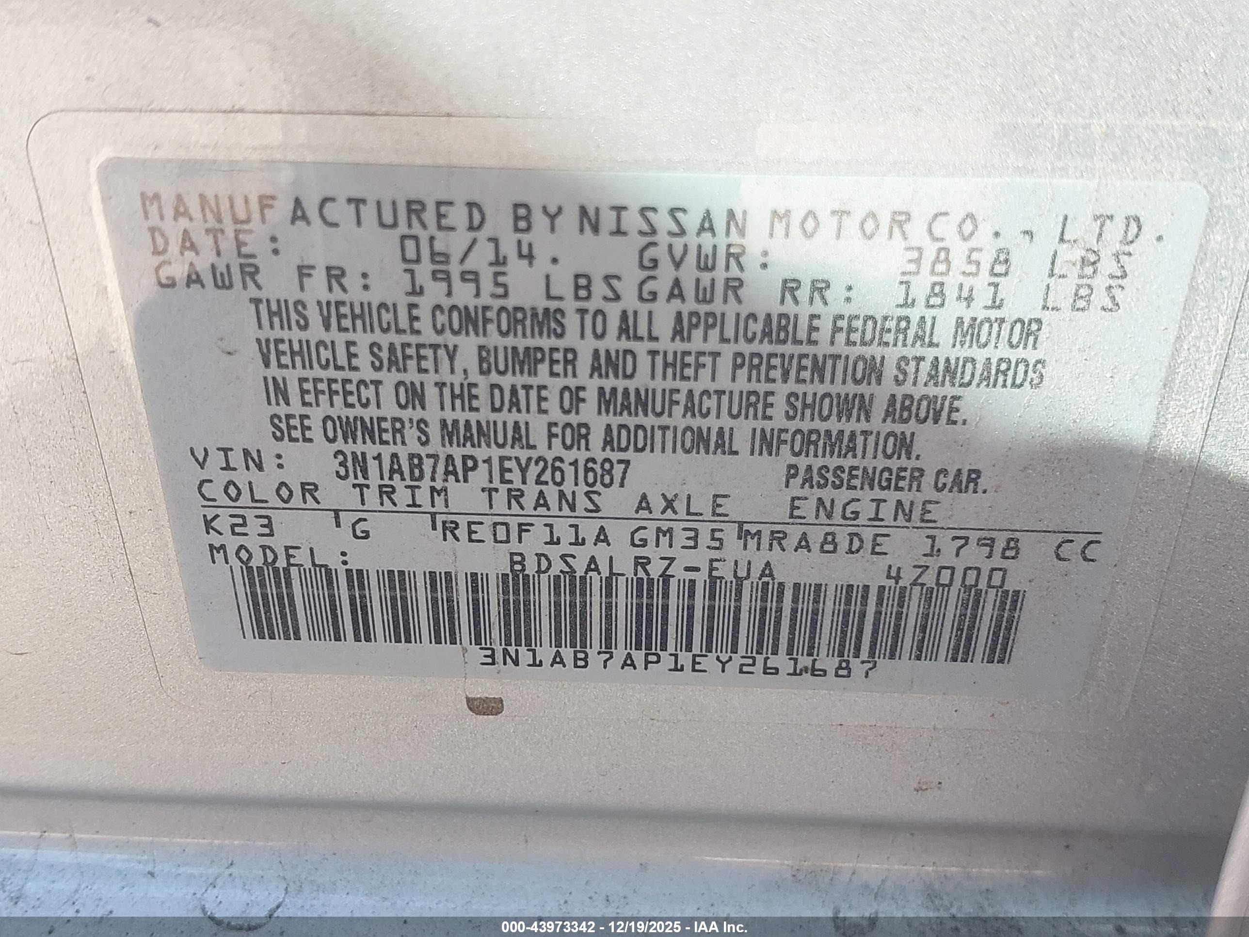 NISSAN SENTRA image 9