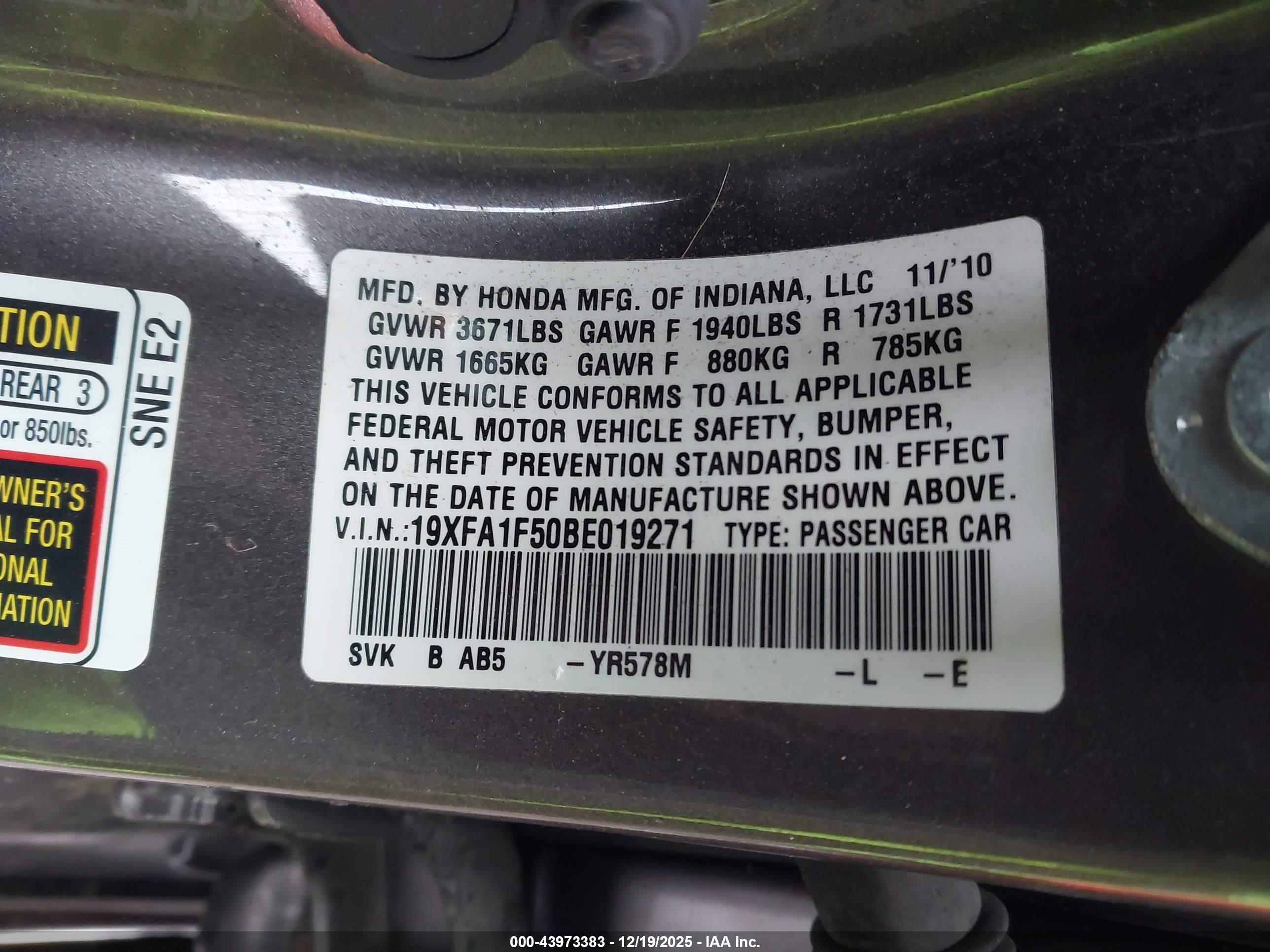 HONDA CIVIC image 9