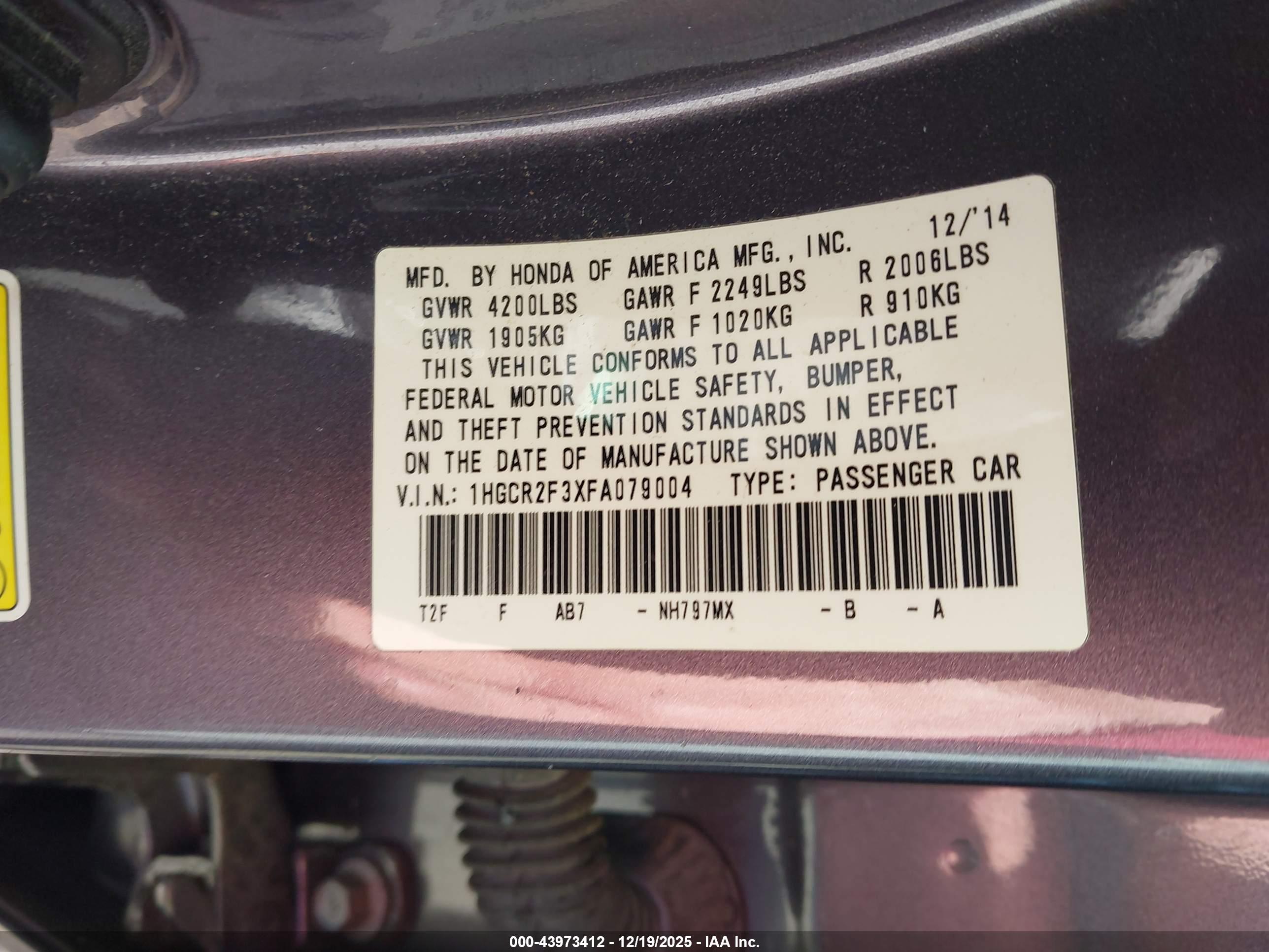 HONDA ACCORD image 9