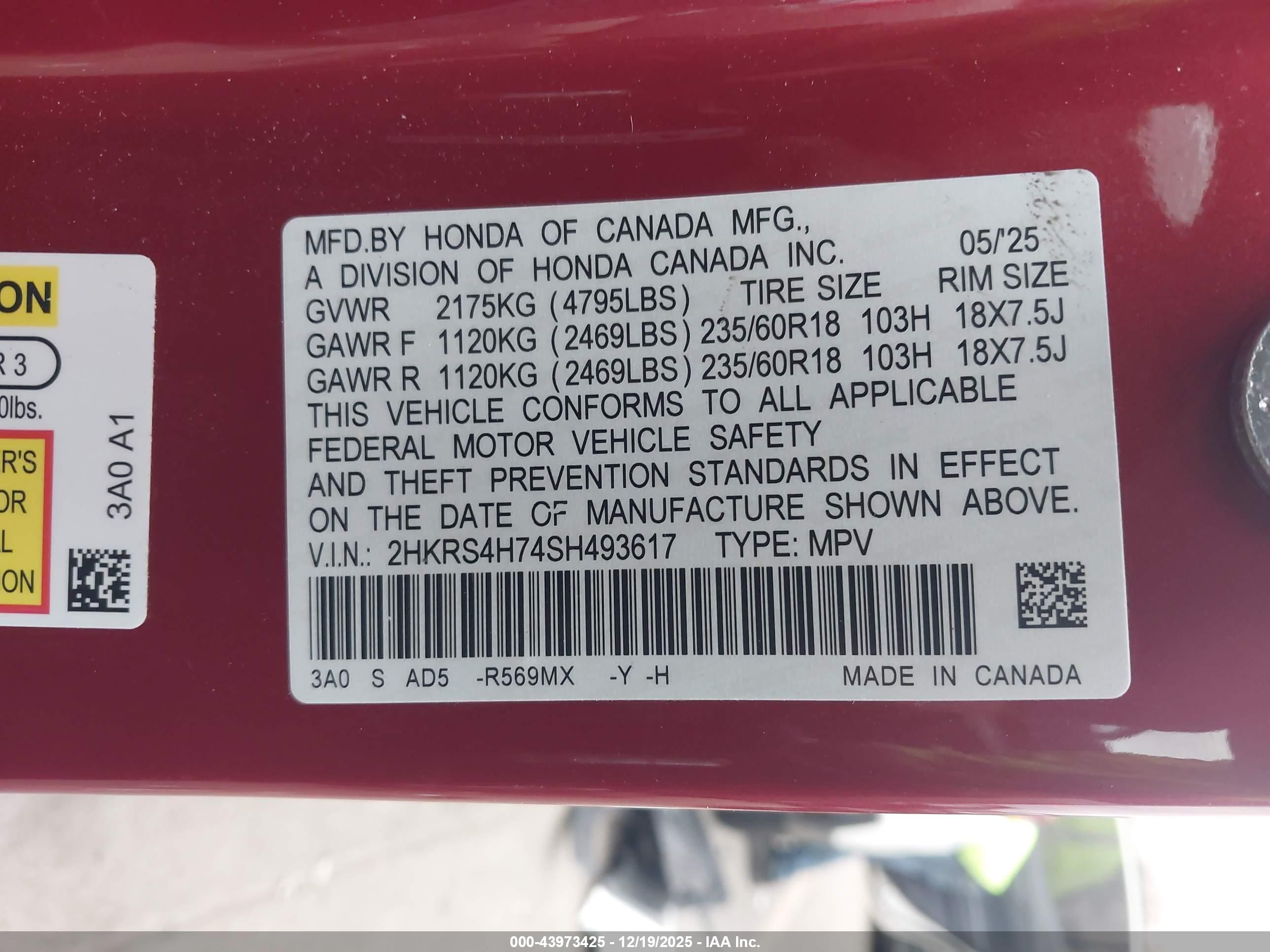 HONDA CR-V image 9
