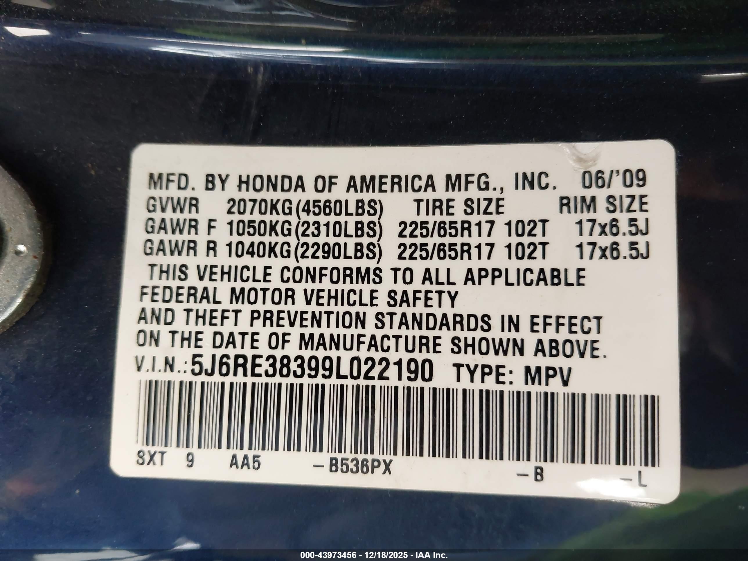 HONDA CR-V image 9