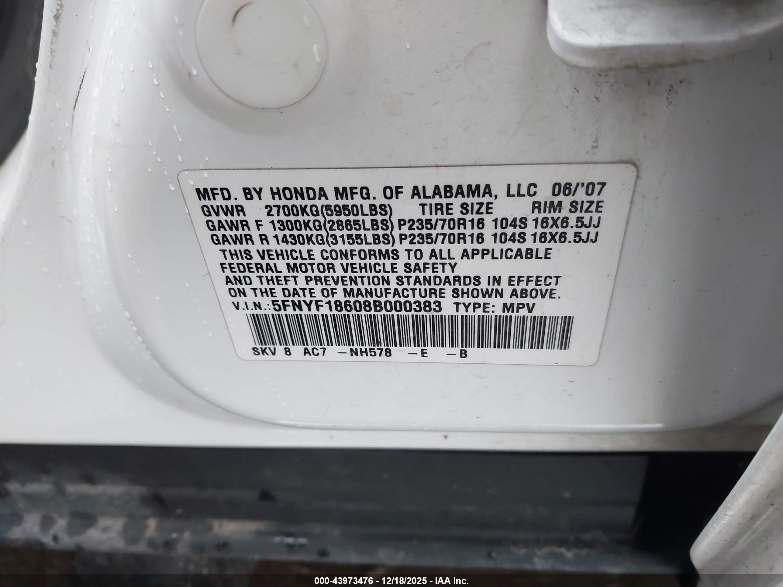 HONDA PILOT image 9