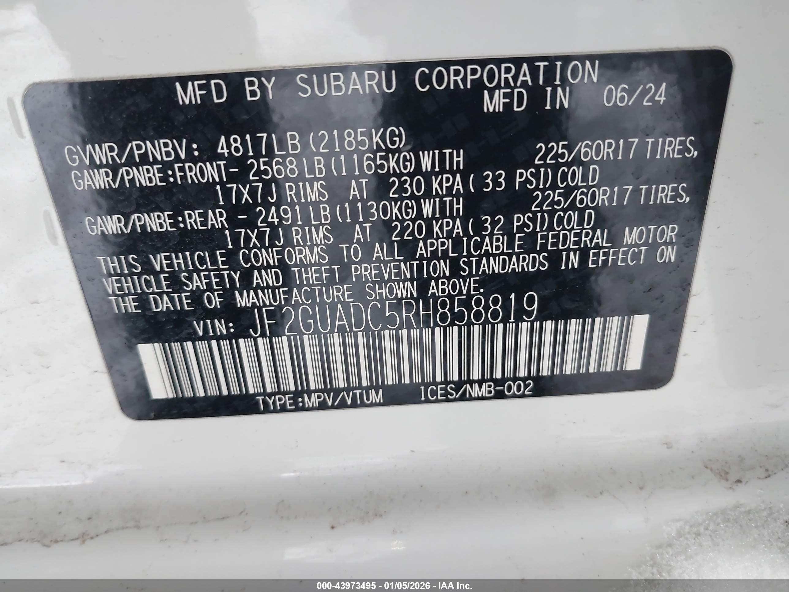 SUBARU CROSSTREK image 9