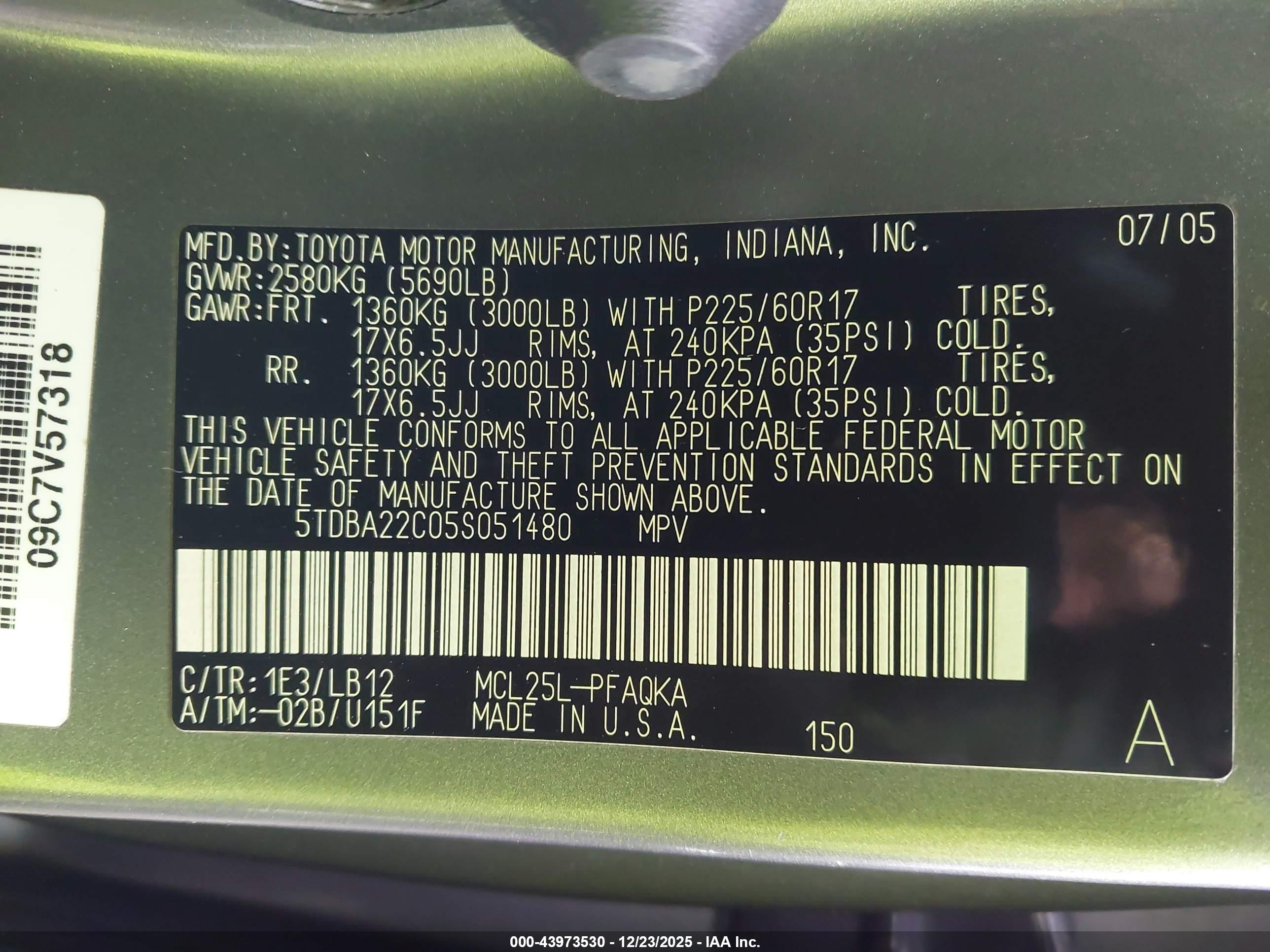 TOYOTA SIENNA image 9