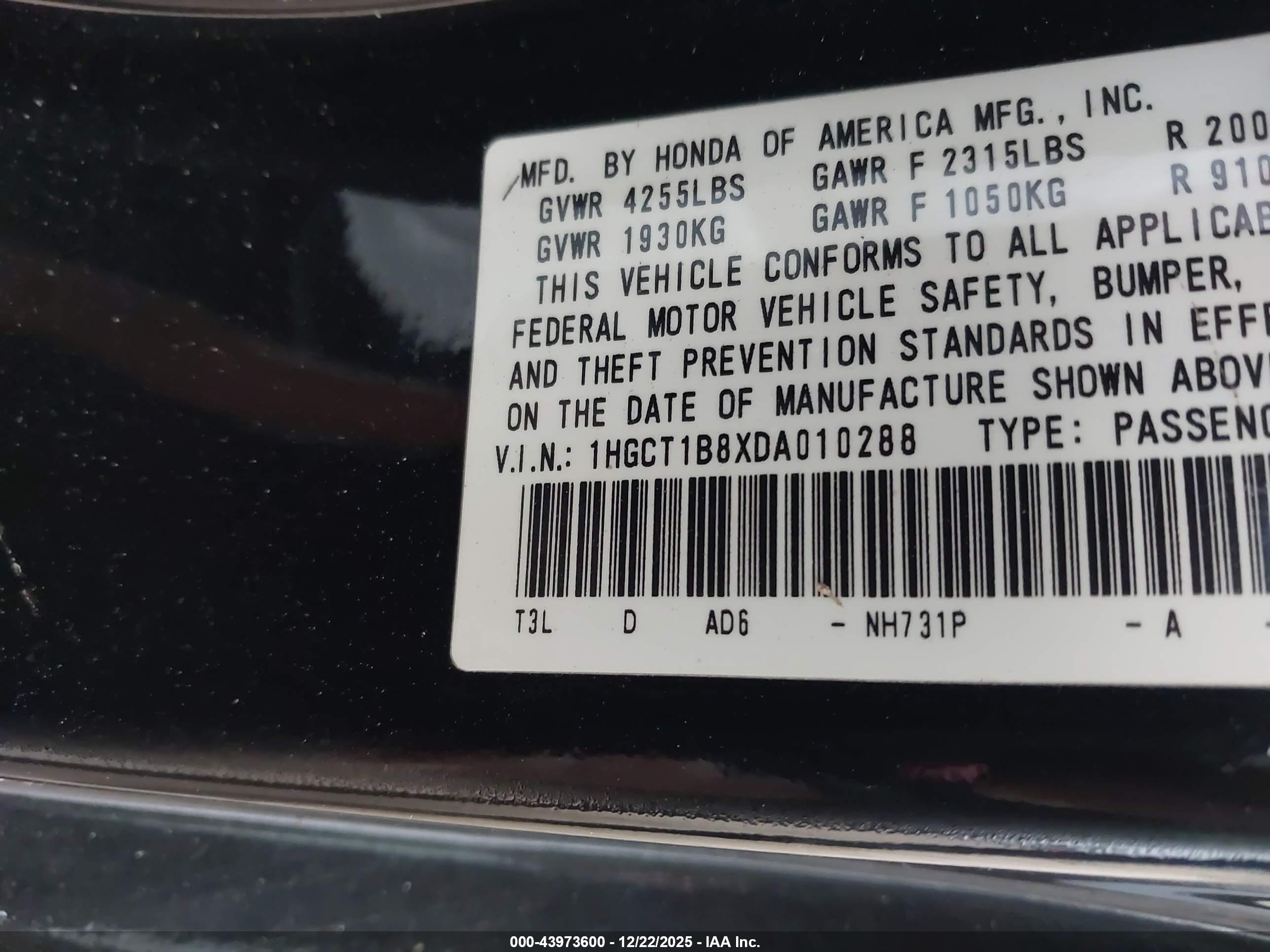 HONDA ACCORD image 9