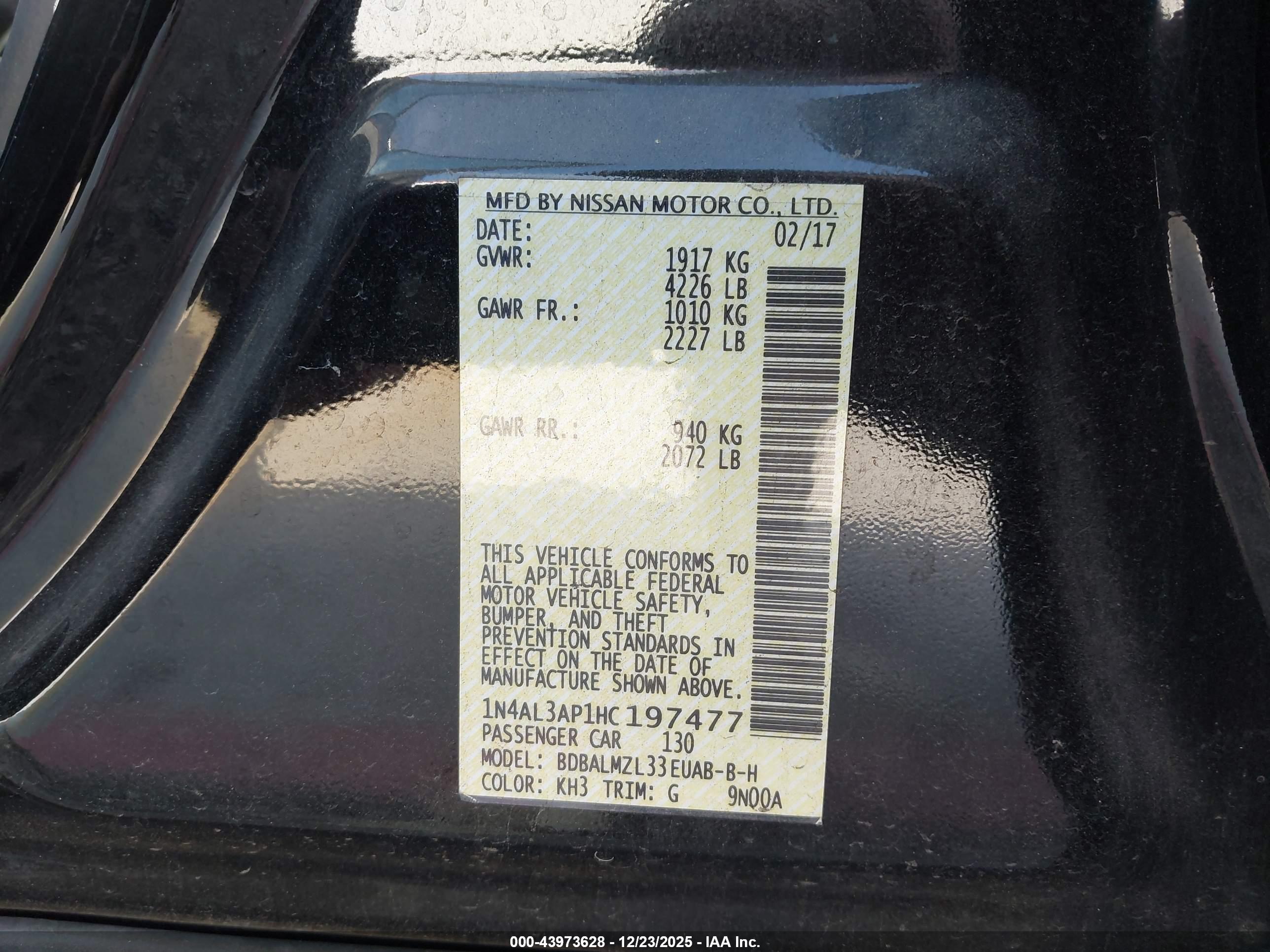 NISSAN ALTIMA image 9