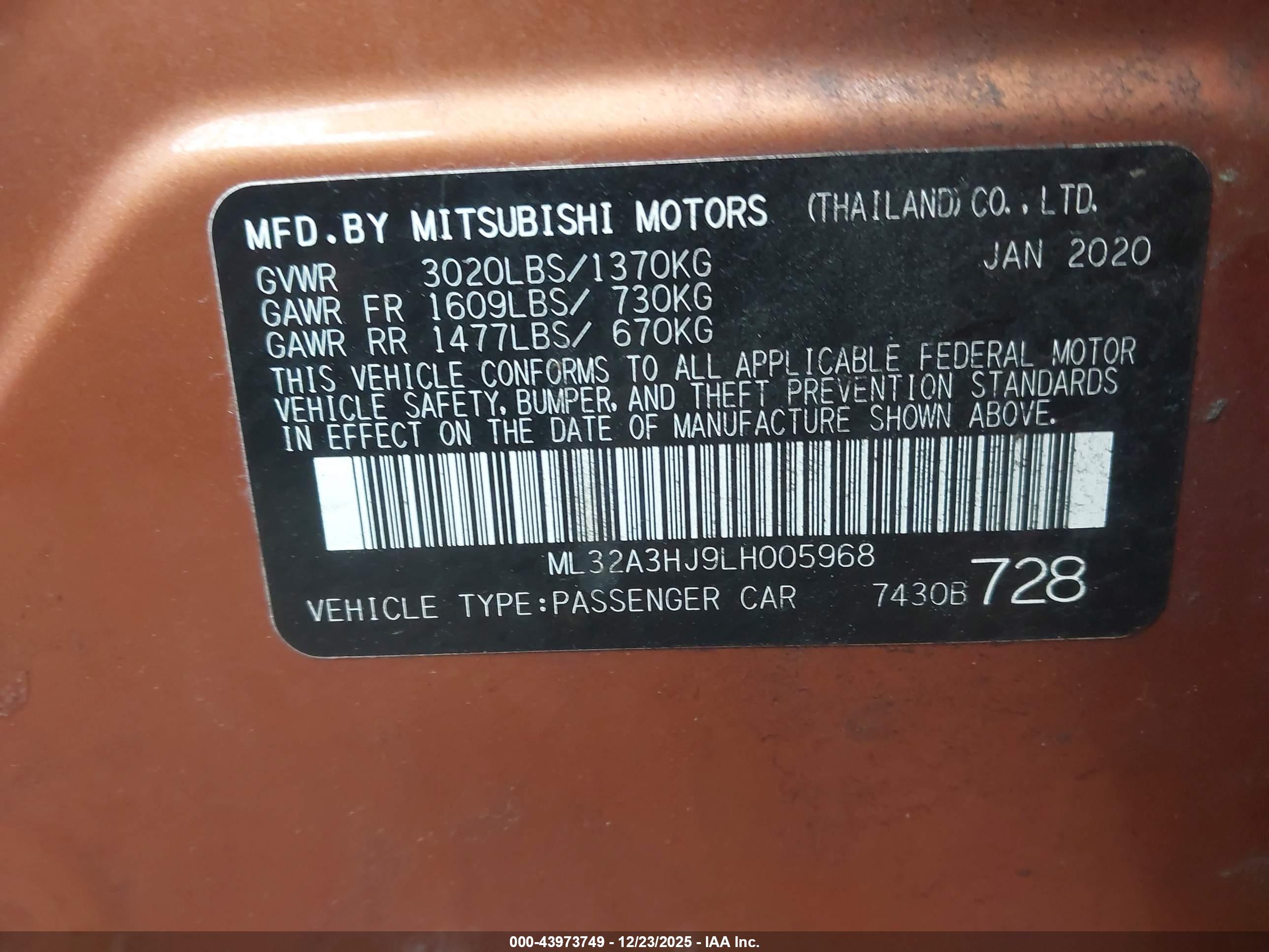 MITSUBISHI MIRAGE image 9