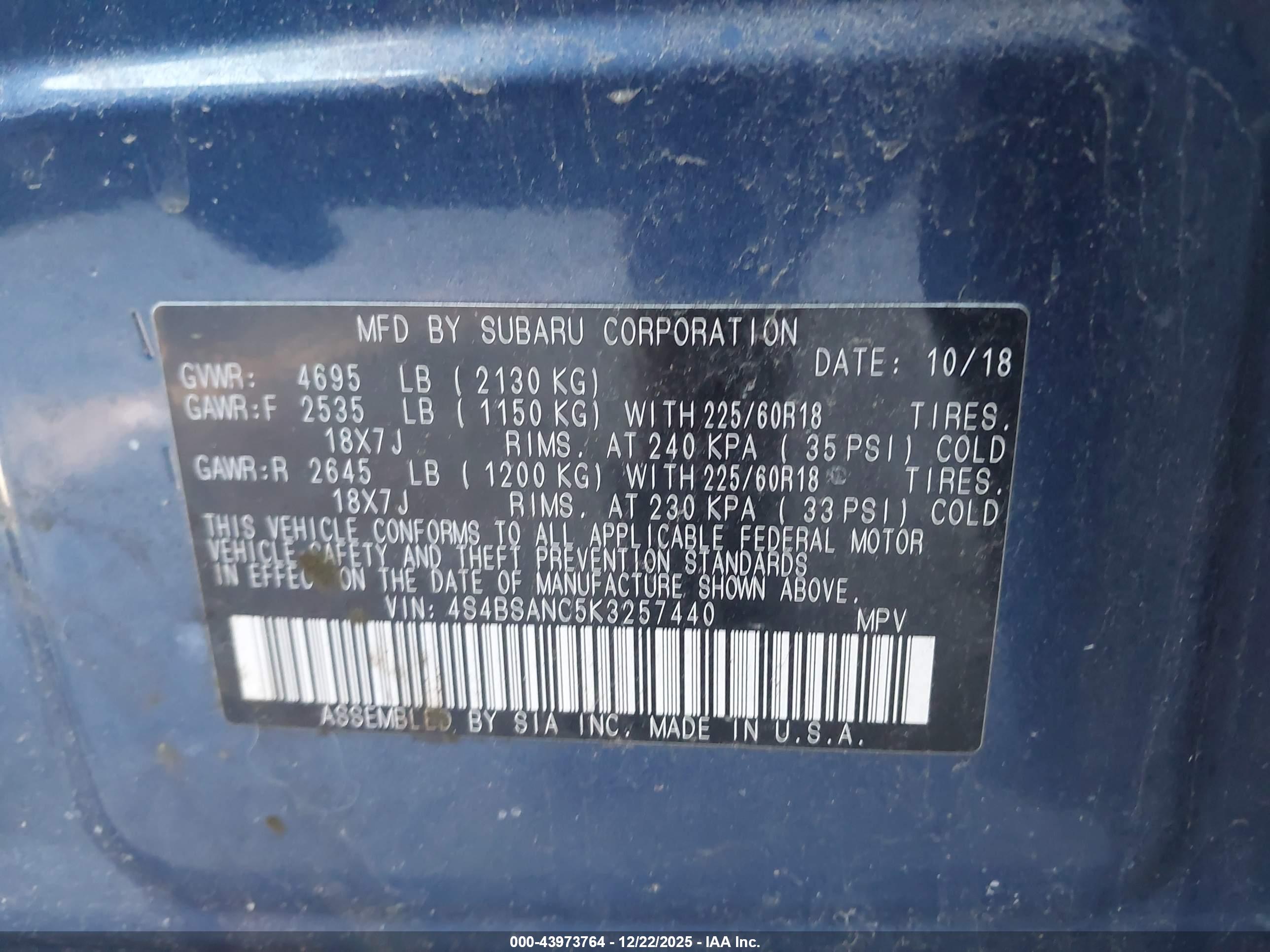 SUBARU OUTBACK image 9