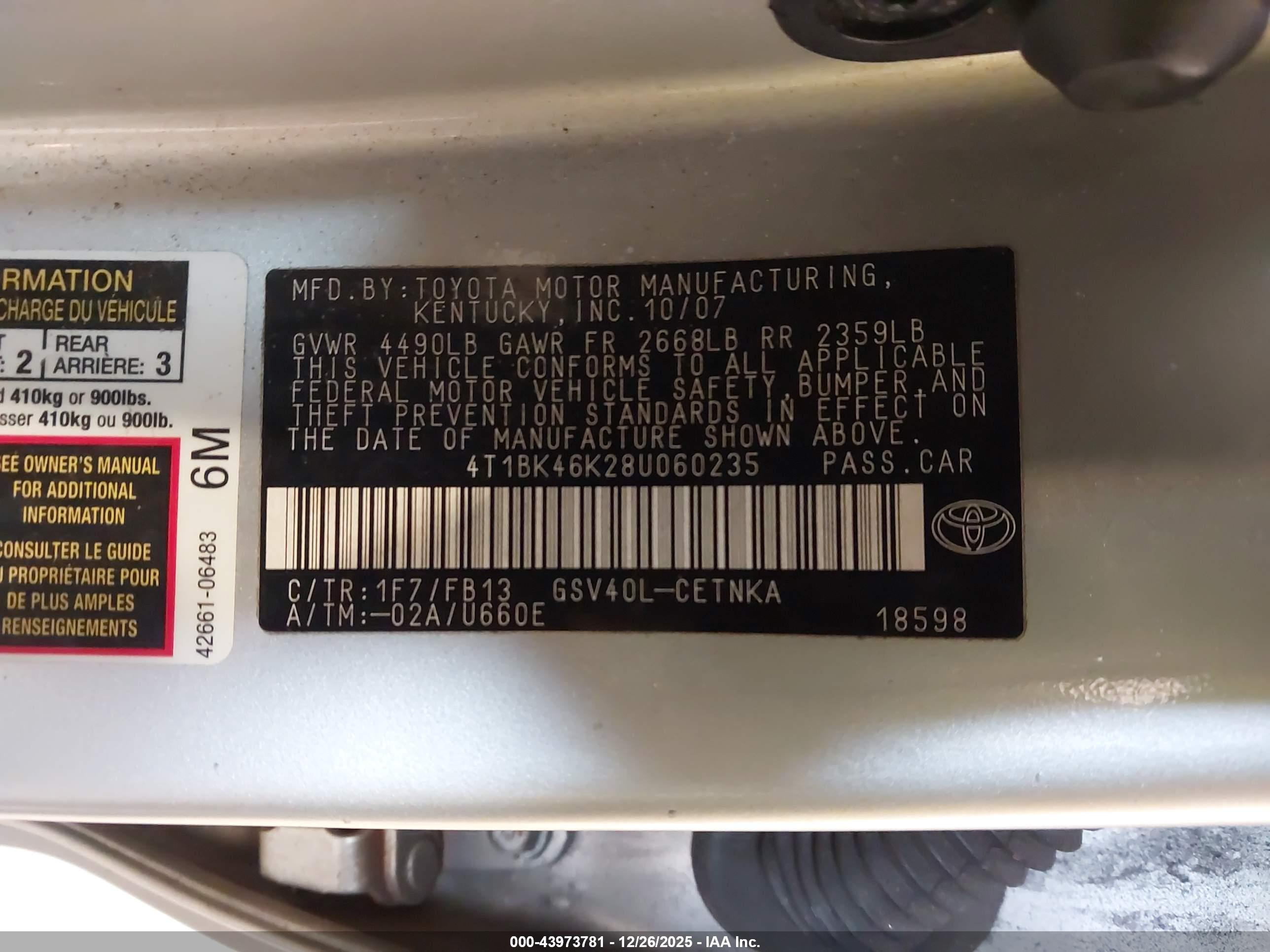 TOYOTA CAMRY image 9