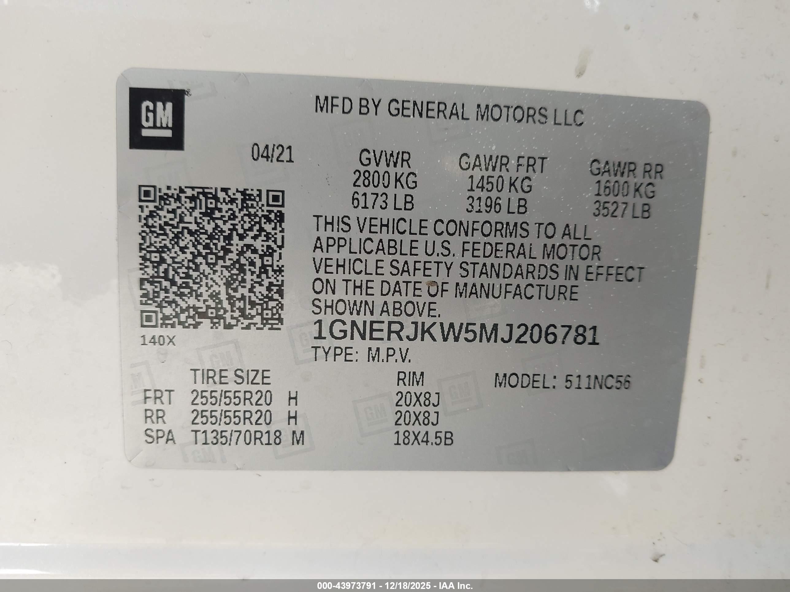 CHEVROLET TRAVERSE image 9