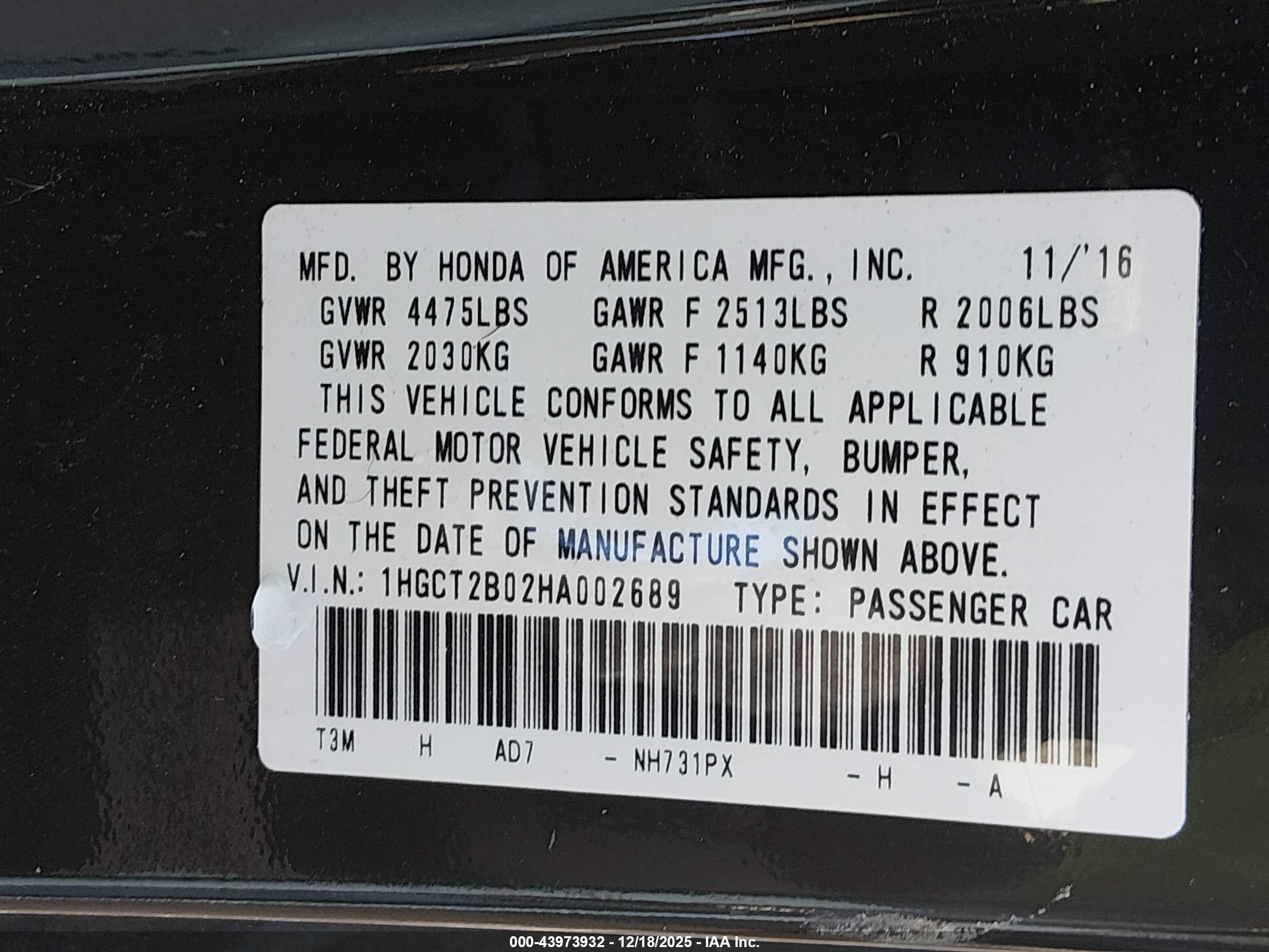HONDA ACCORD image 9