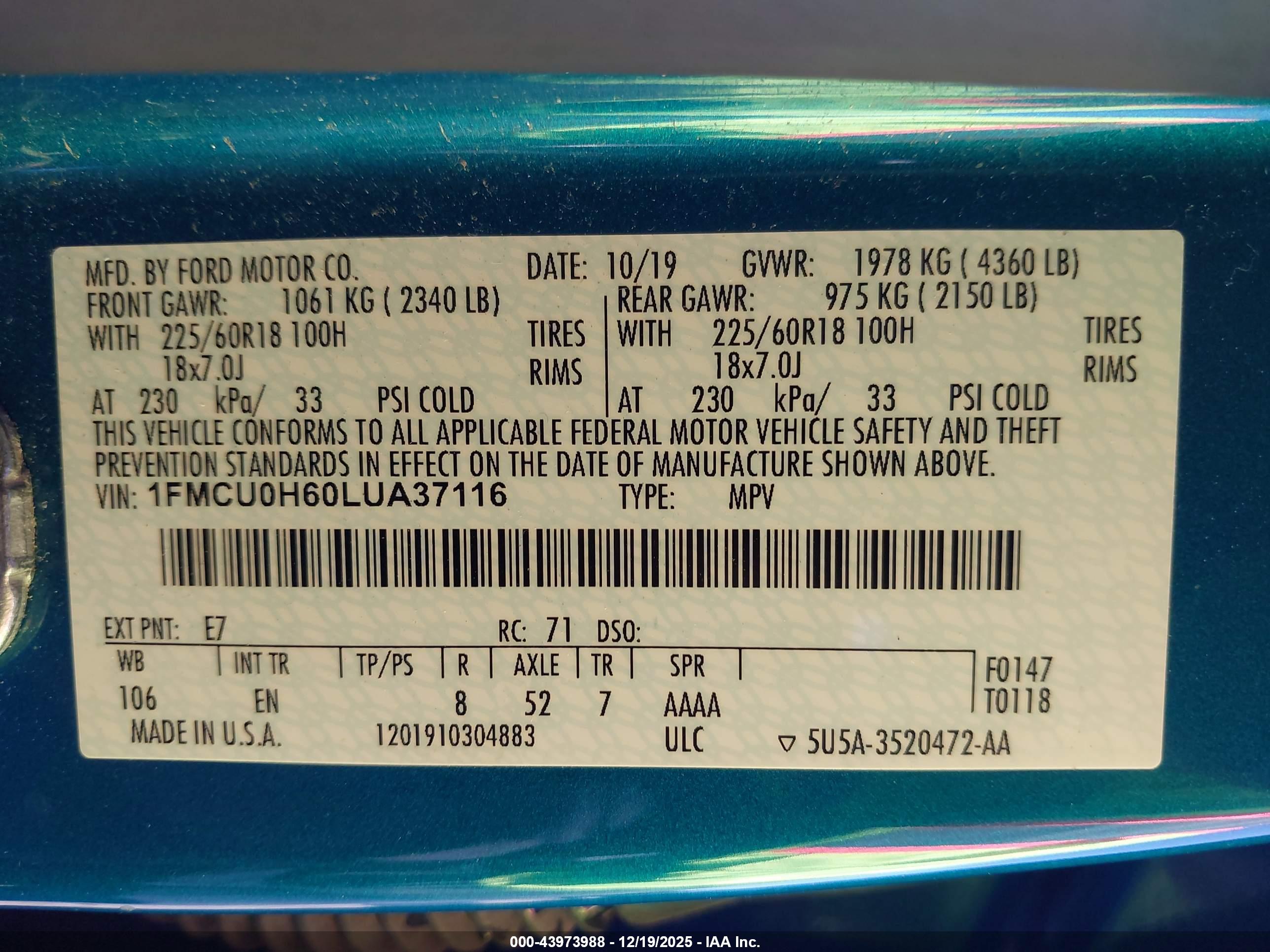 FORD ESCAPE image 9