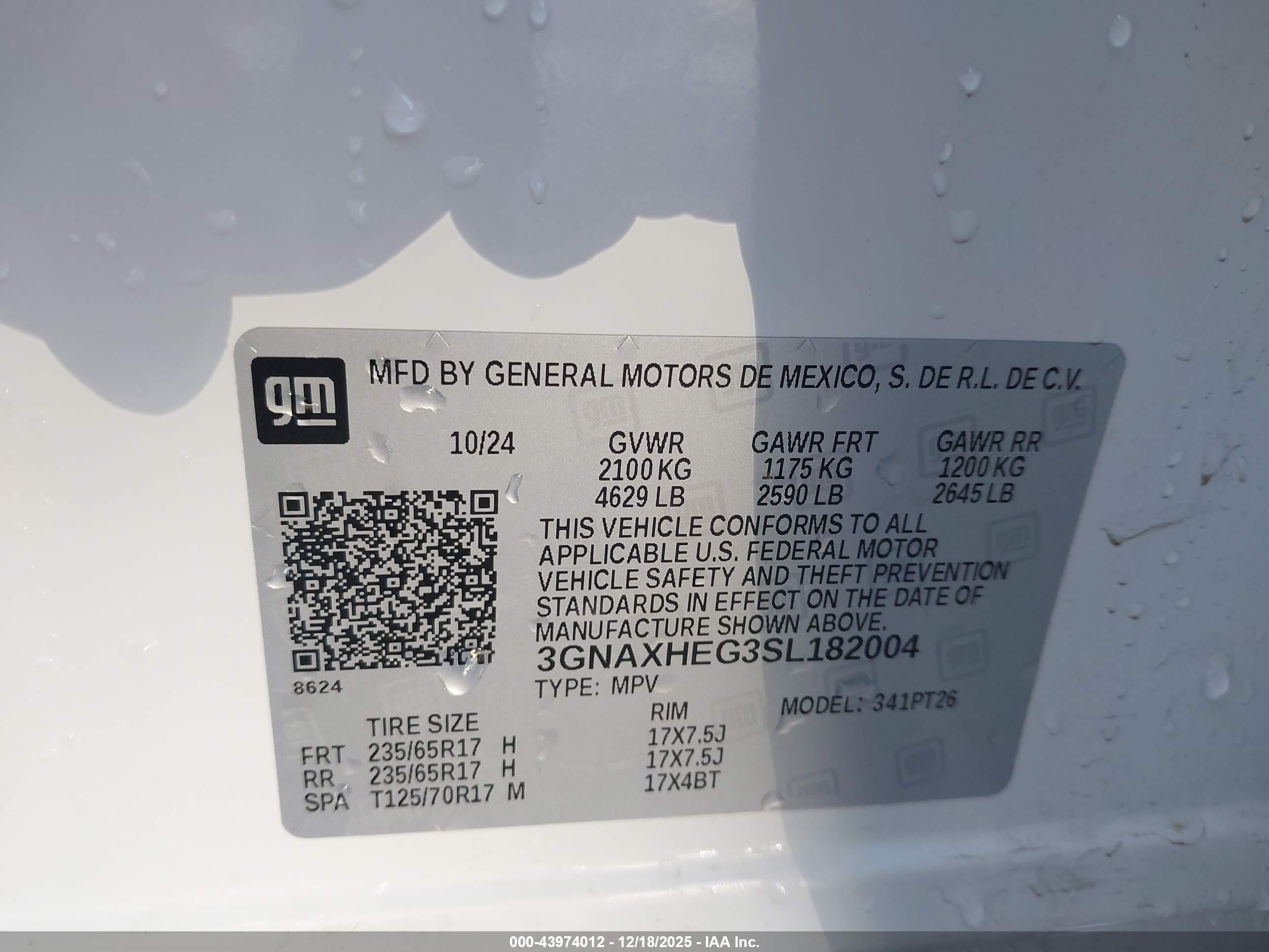 CHEVROLET EQUINOX image 9