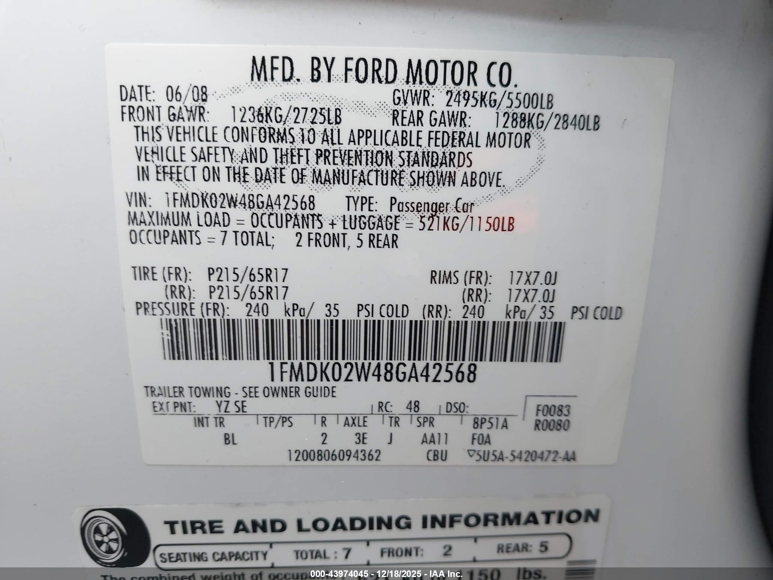 FORD TAURUS image 9