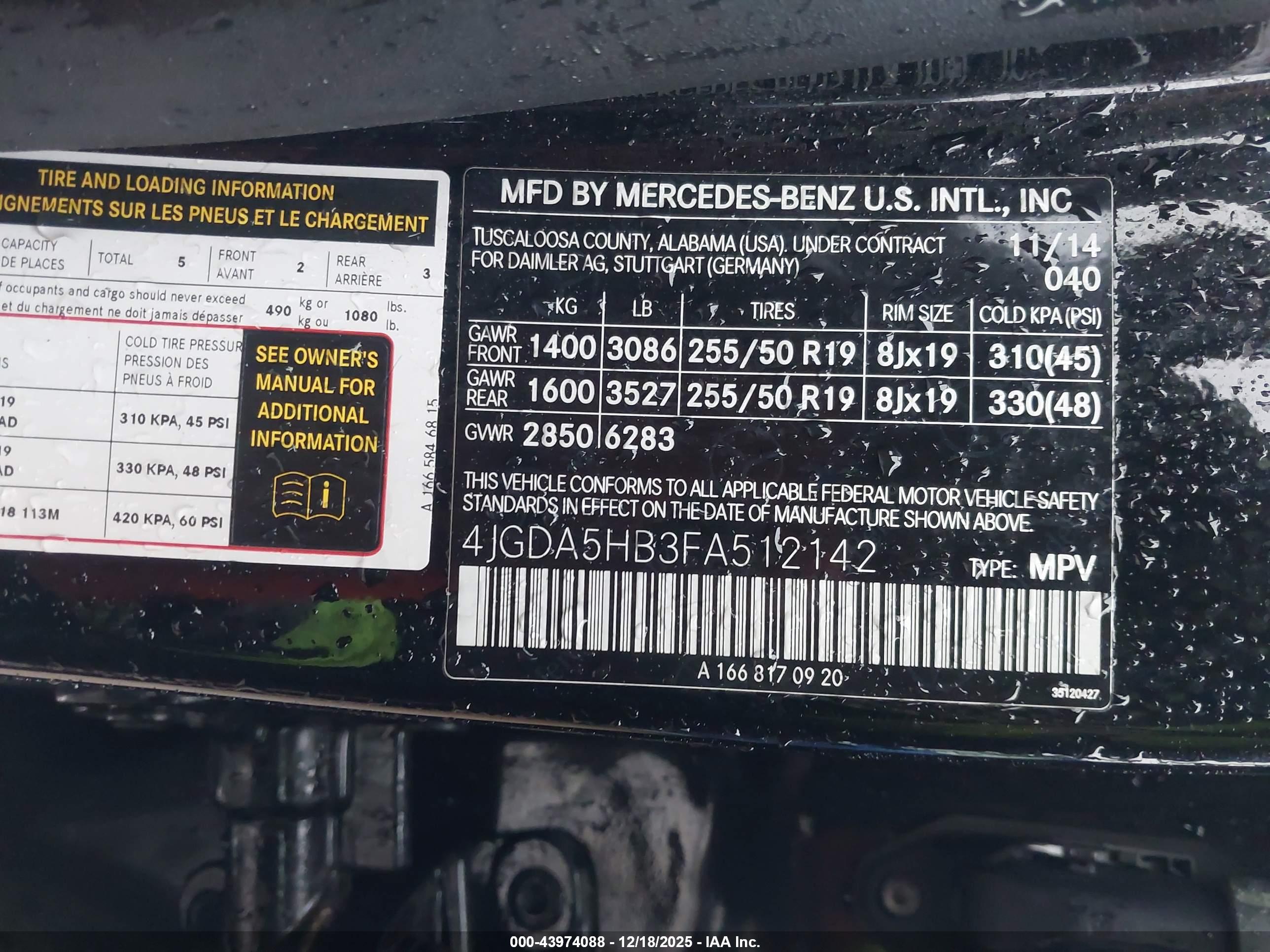 MERCEDES-BENZ ML image 9