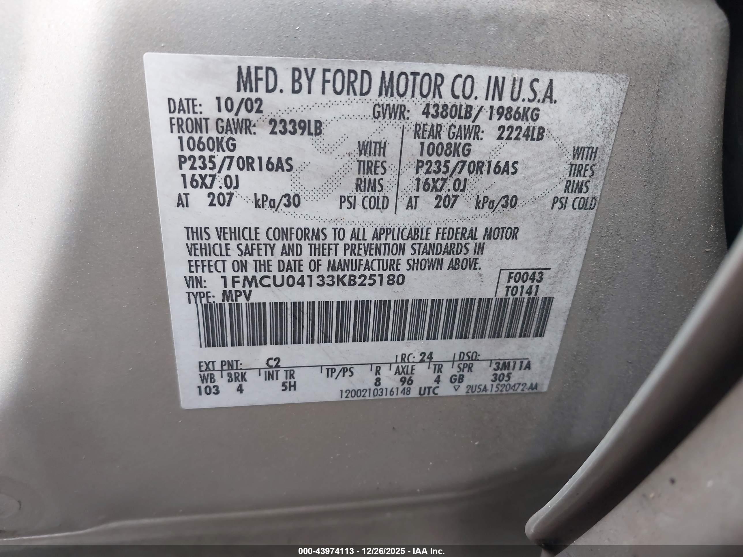 FORD ESCAPE image 9