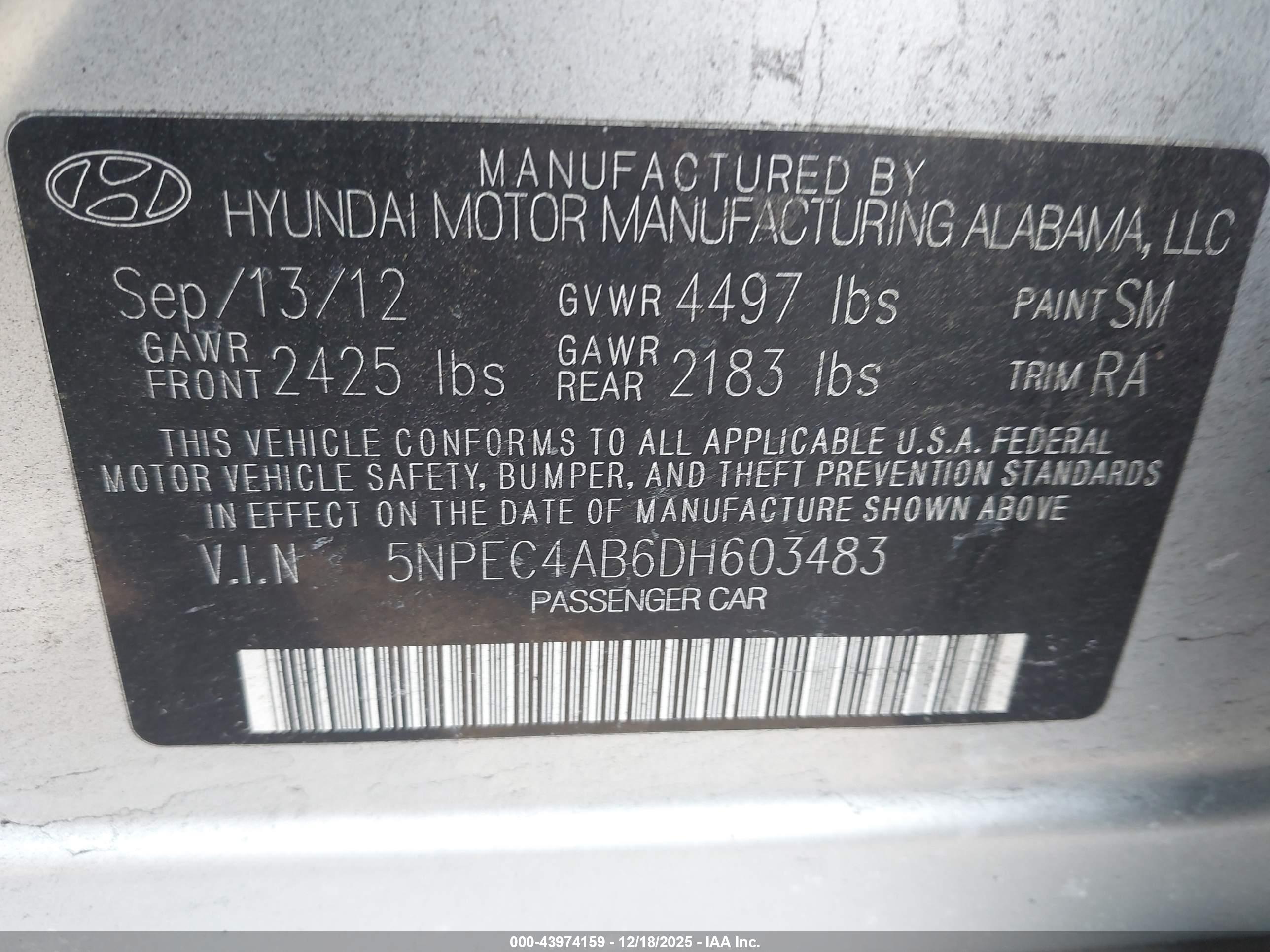 HYUNDAI SONATA image 9