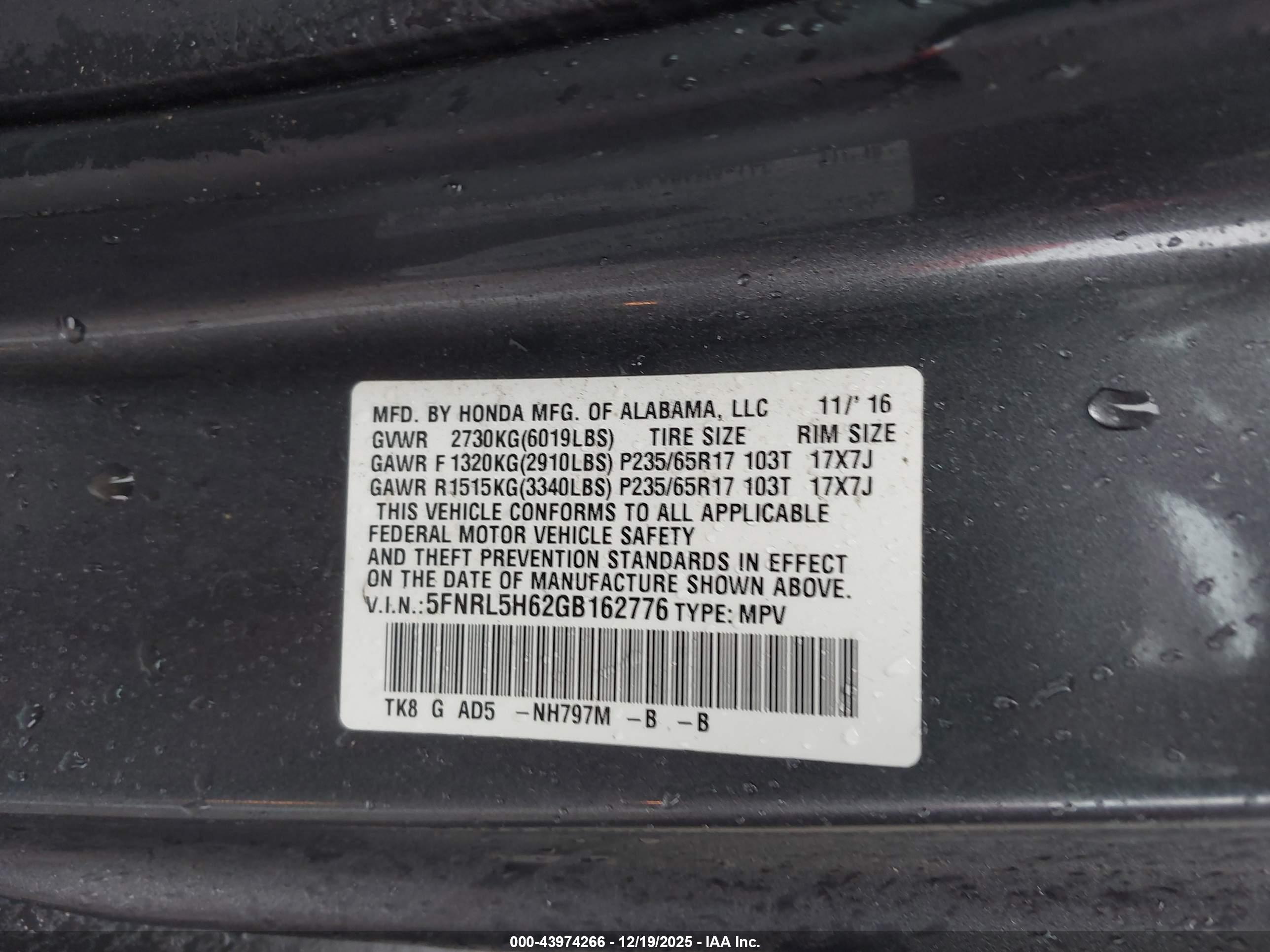 HONDA ODYSSEY image 9