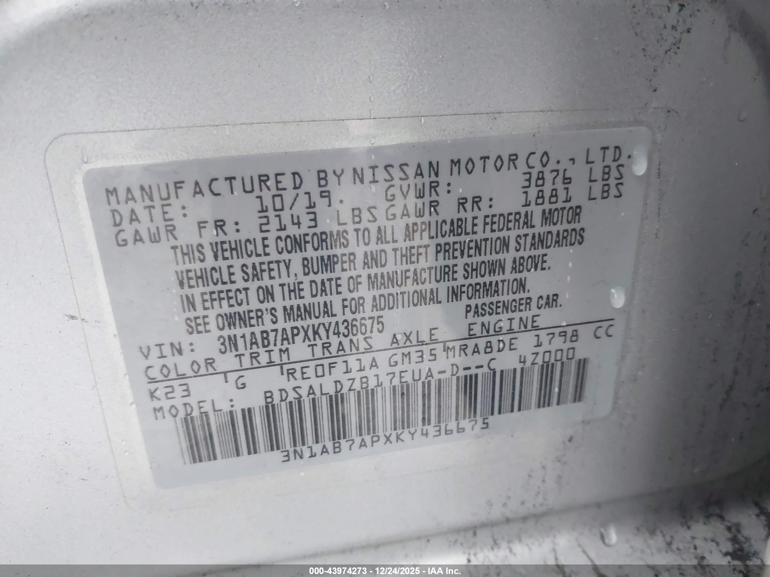 NISSAN SENTRA image 9