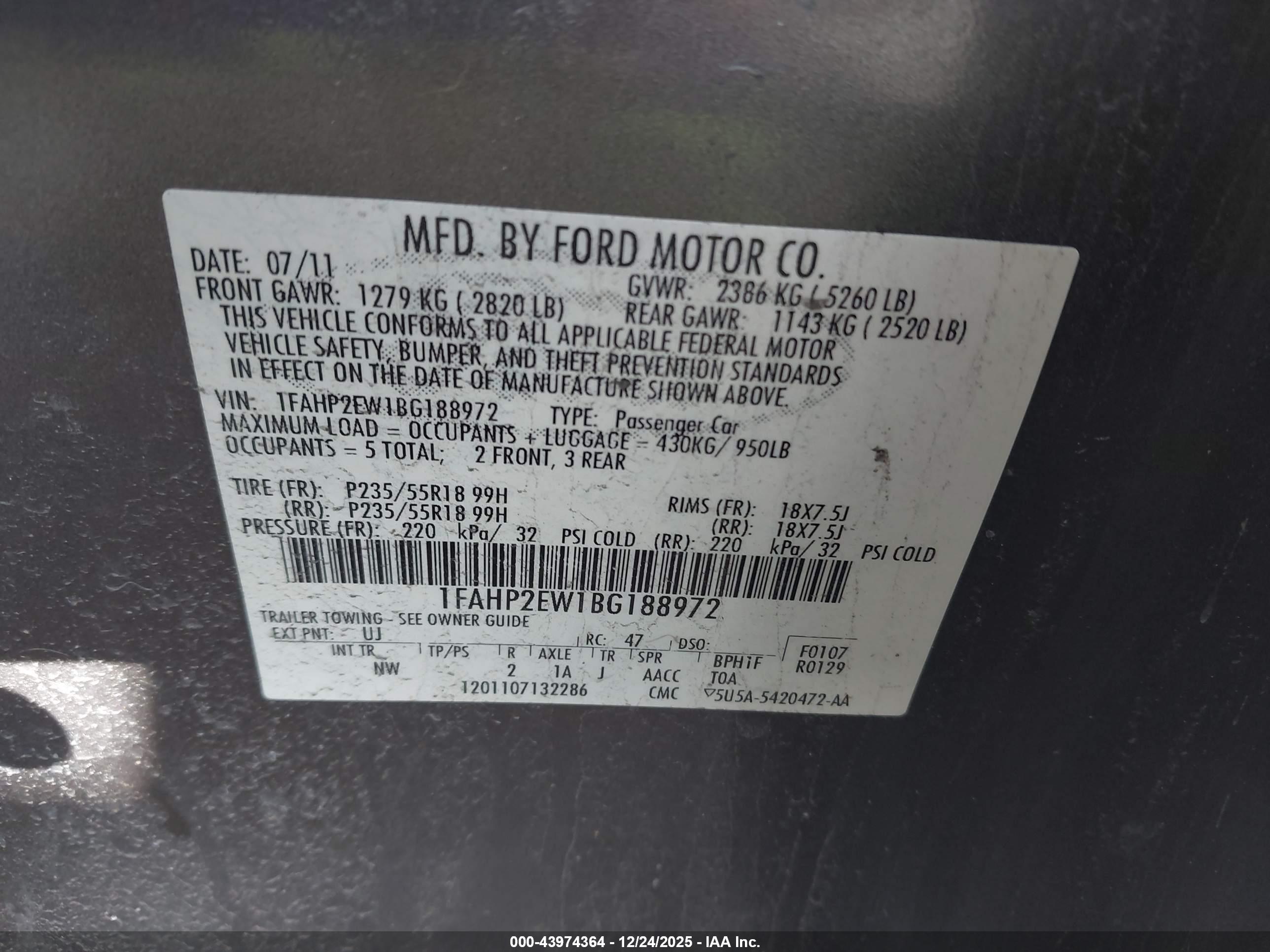 FORD TAURUS image 9