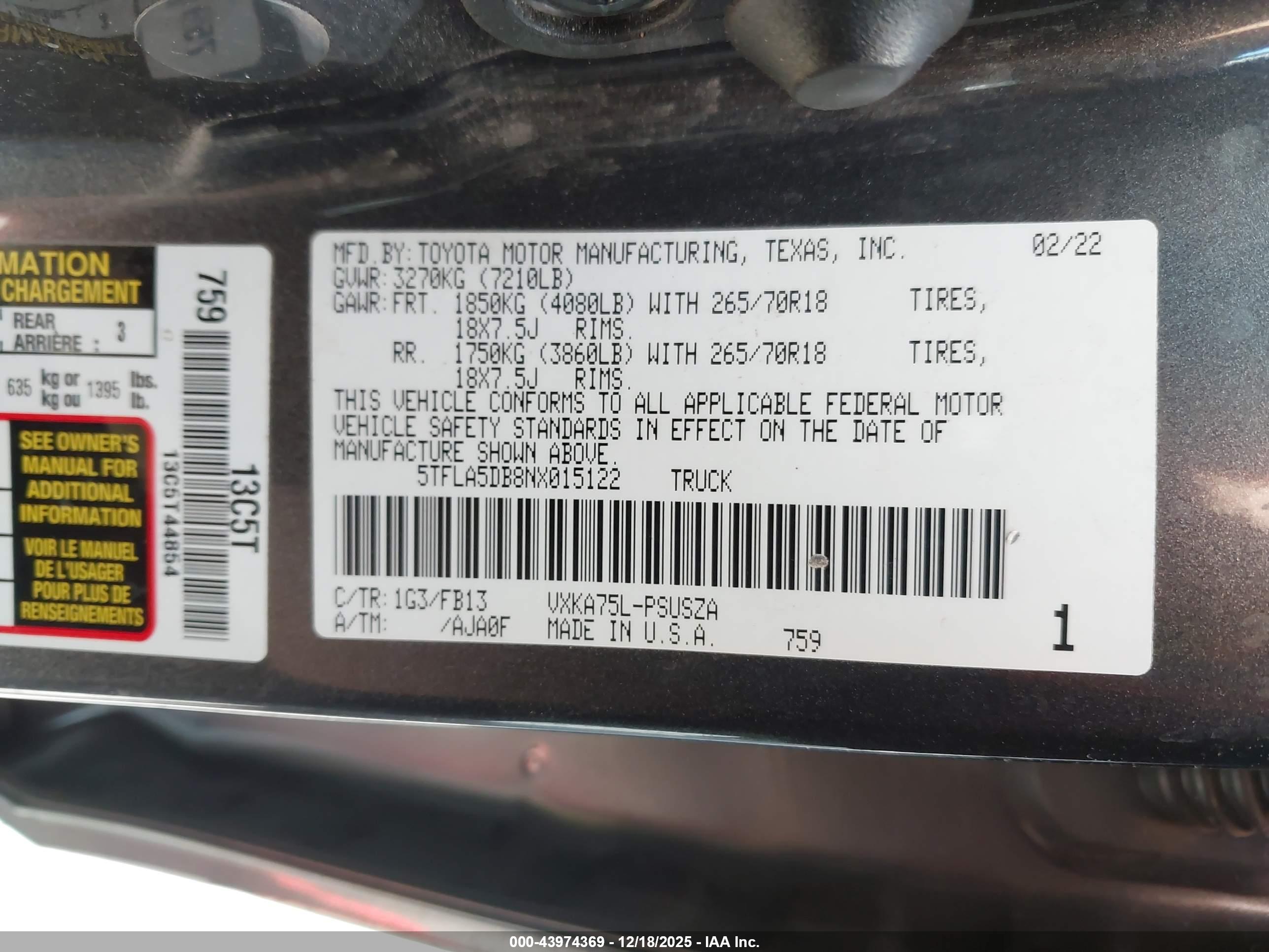 TOYOTA TUNDRA image 9