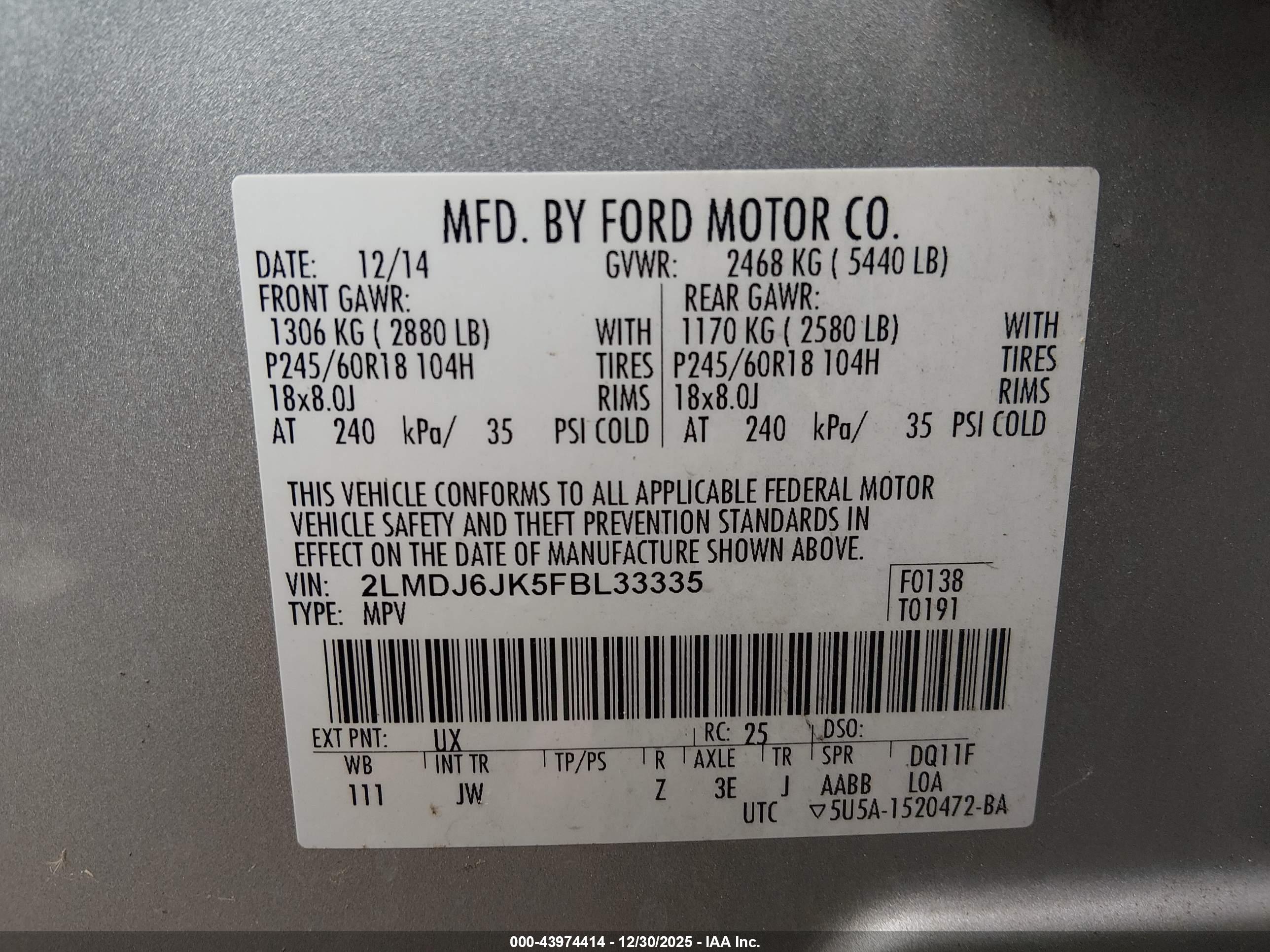 LINCOLN MKX image 9
