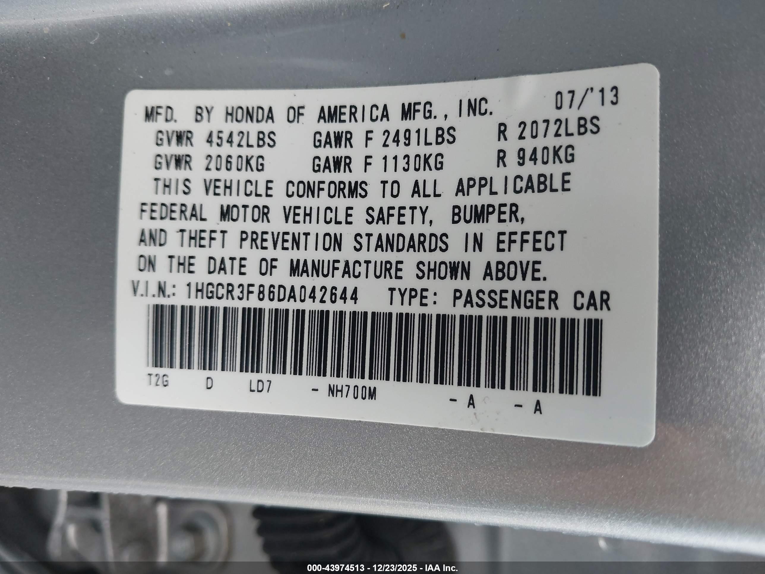 HONDA ACCORD image 9