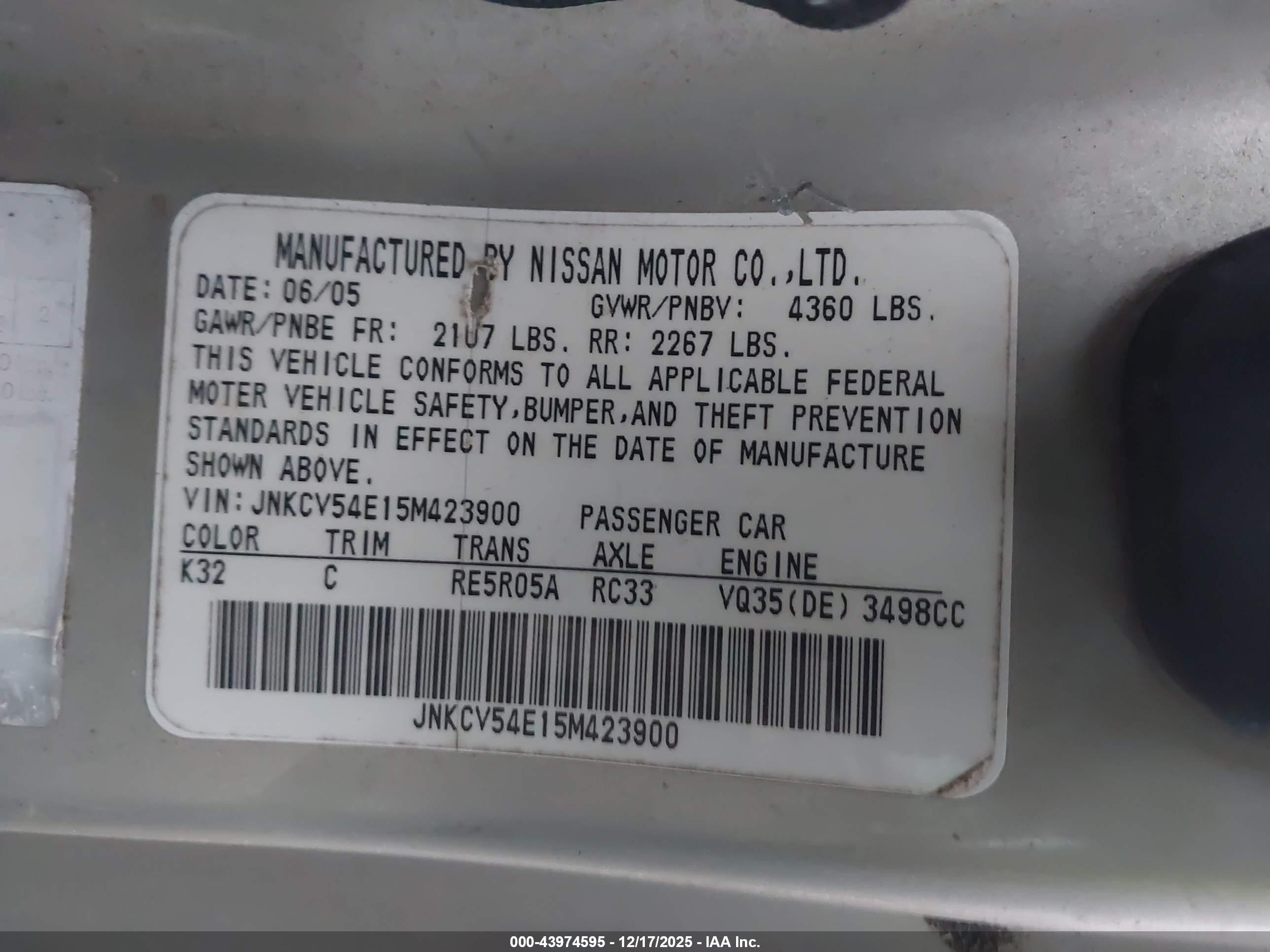 INFINITI G35 image 9