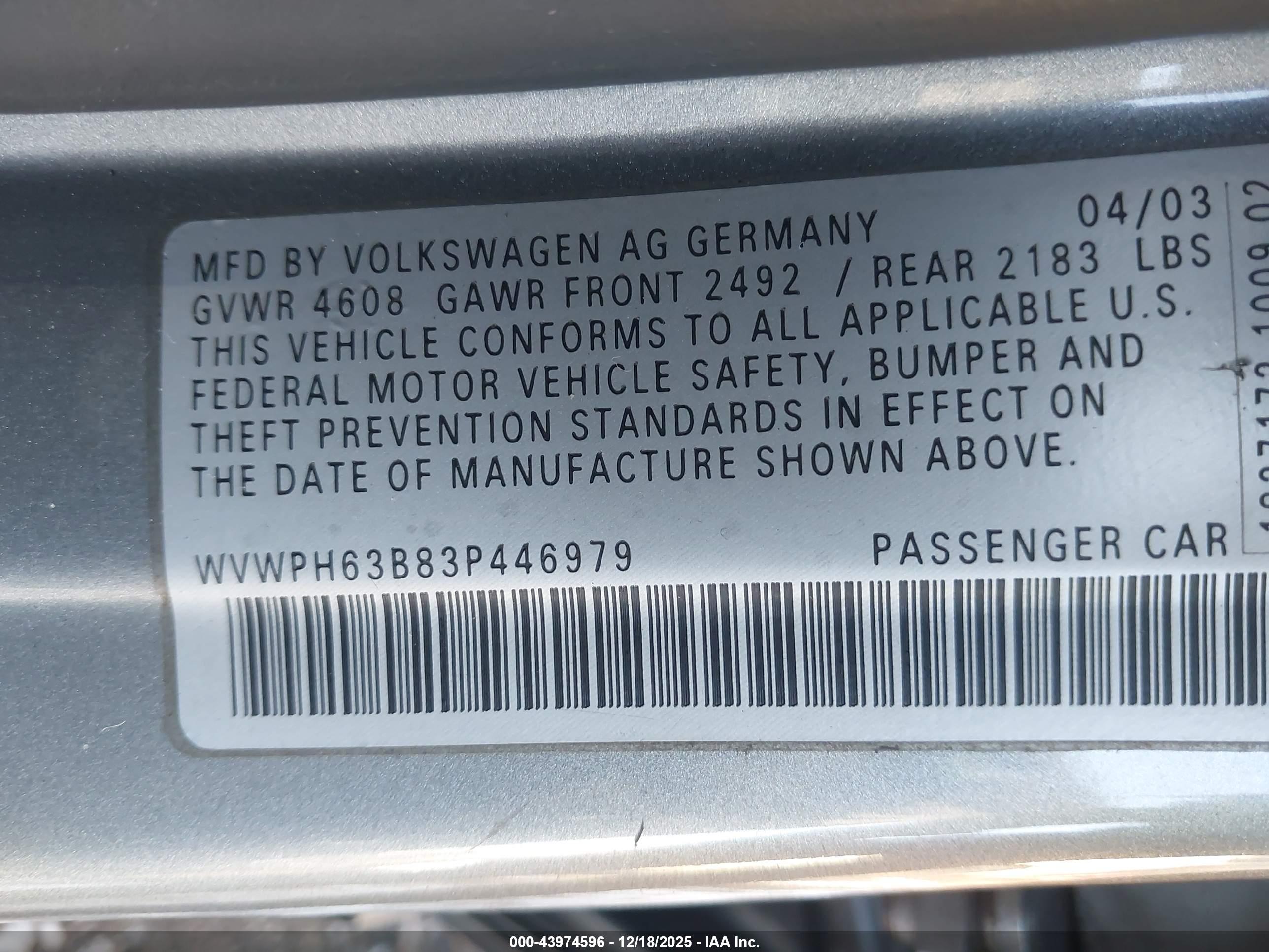 VOLKSWAGEN PASSAT image 9