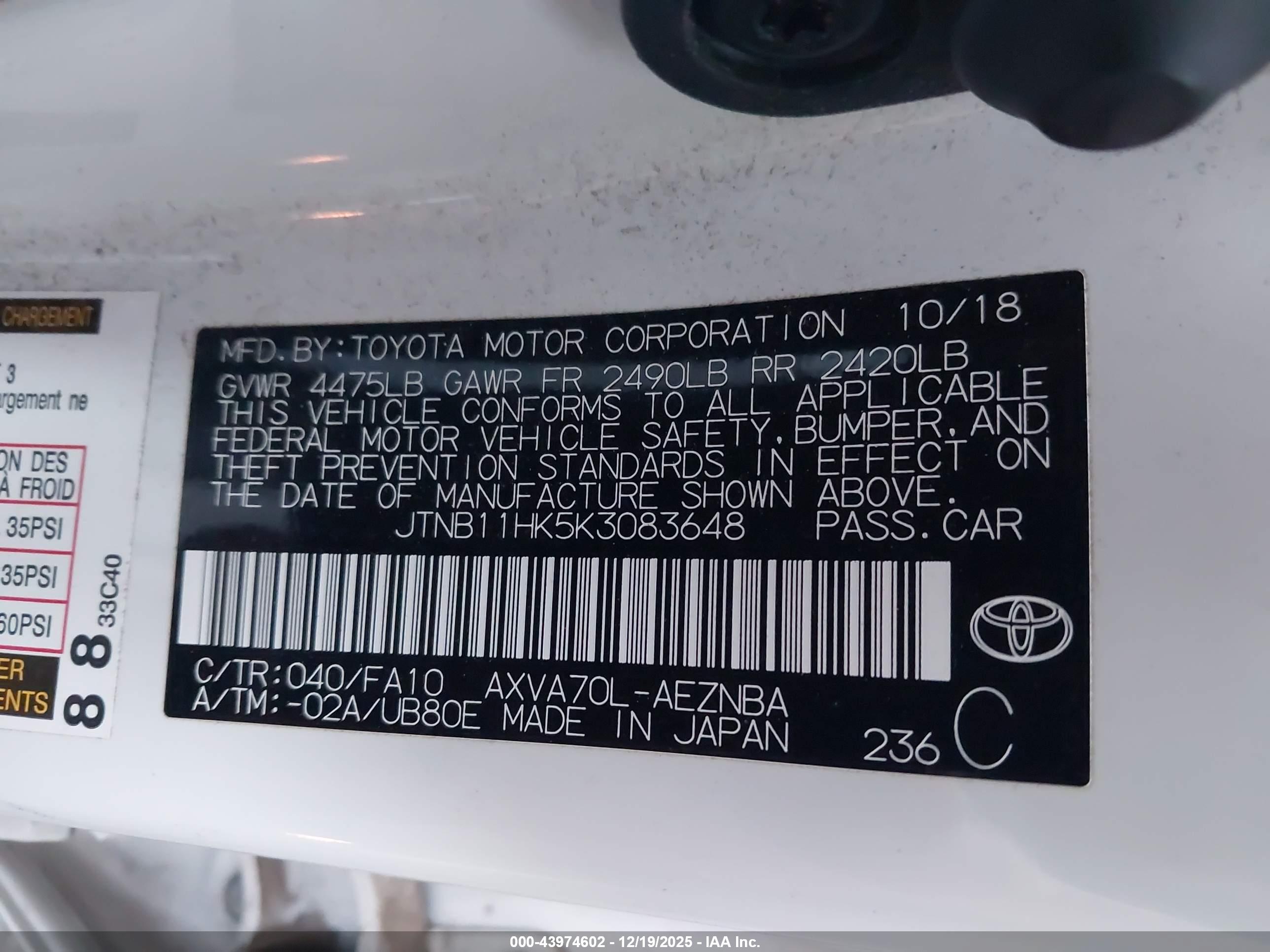 TOYOTA CAMRY image 9