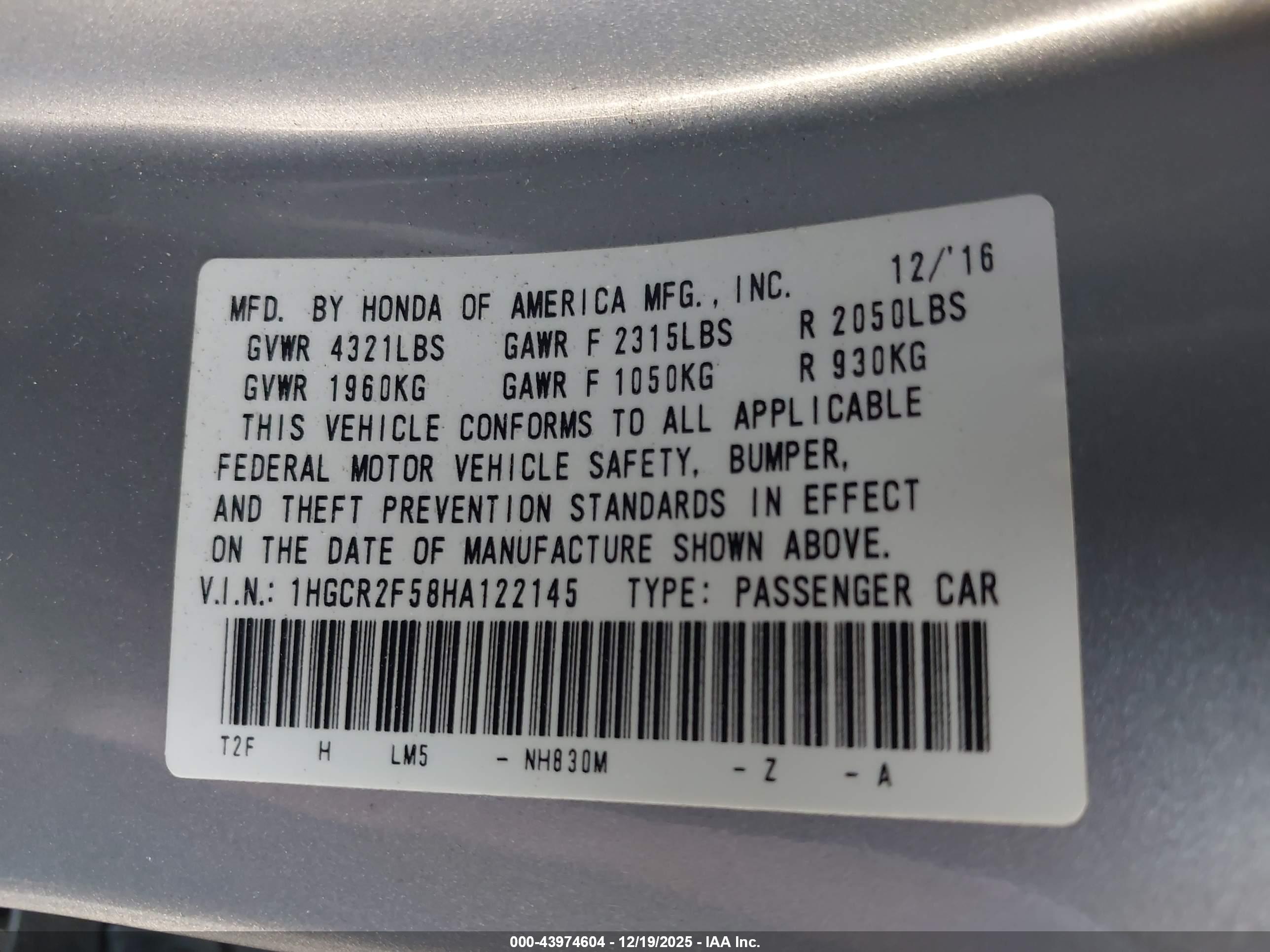 HONDA ACCORD image 9