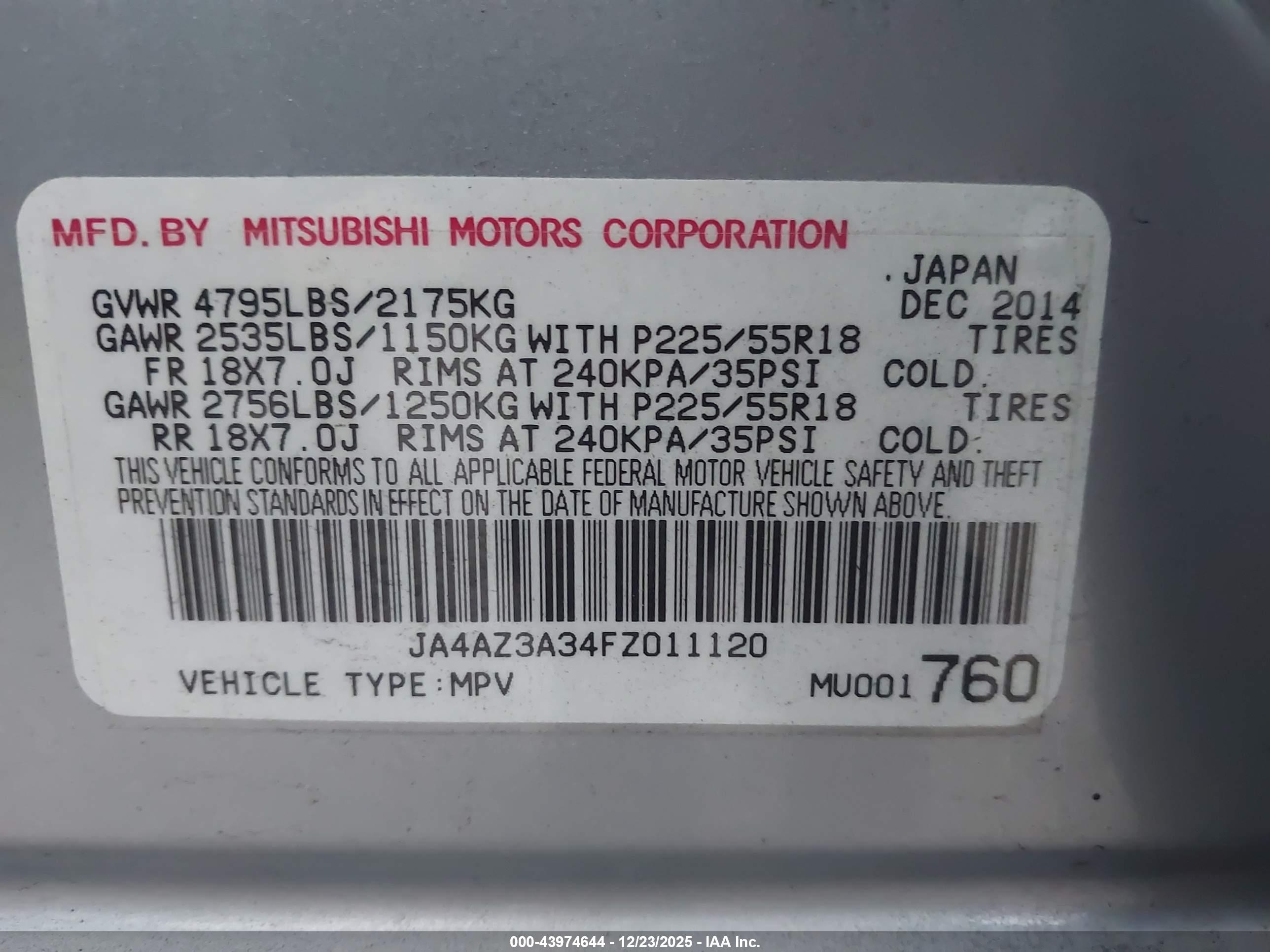 MITSUBISHI OUTLANDER image 9