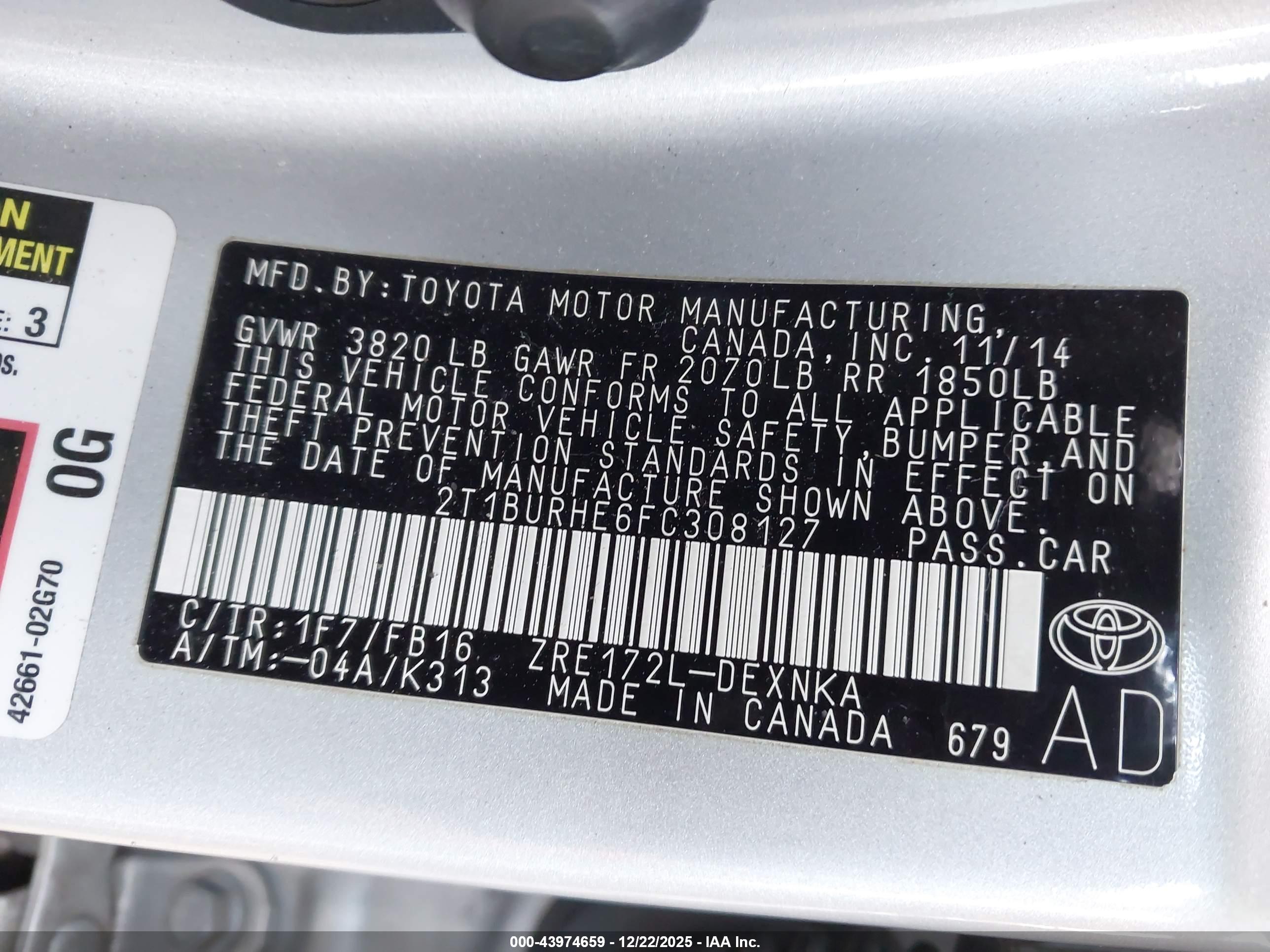 TOYOTA COROLLA image 9